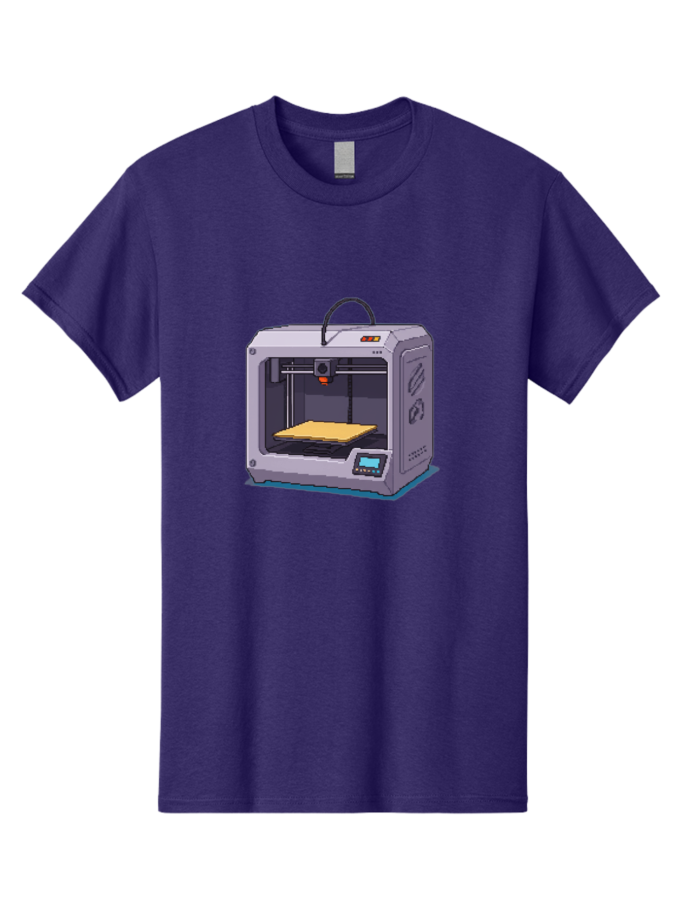 3D-Printer-7 Men'S Graphic Tee, 100% Cotton, Comfortable Casual Summer Wear, Machine Washable, 3D Printing Technology, Additive Manufacturing, Digital Fabrication, Rapid Prototyping, Layered Printing, Futuristic Innovation Baa041