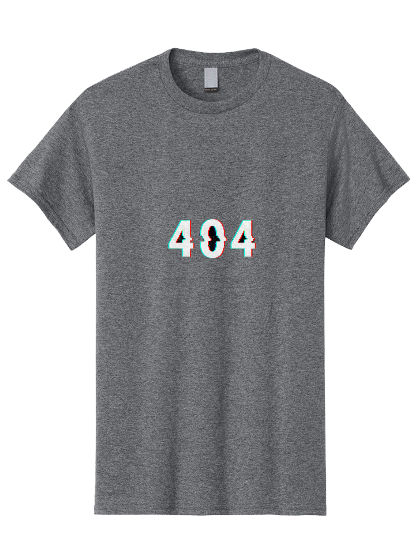 404-1 Men'S Graphic Tee, 100% Cotton, Comfortable Casual Summer Wear, Machine Washable, 404 Error, Glitch Effect, Distorted Text, Error Message, Page Not Found, Website Error, Digital Glitch Baa058