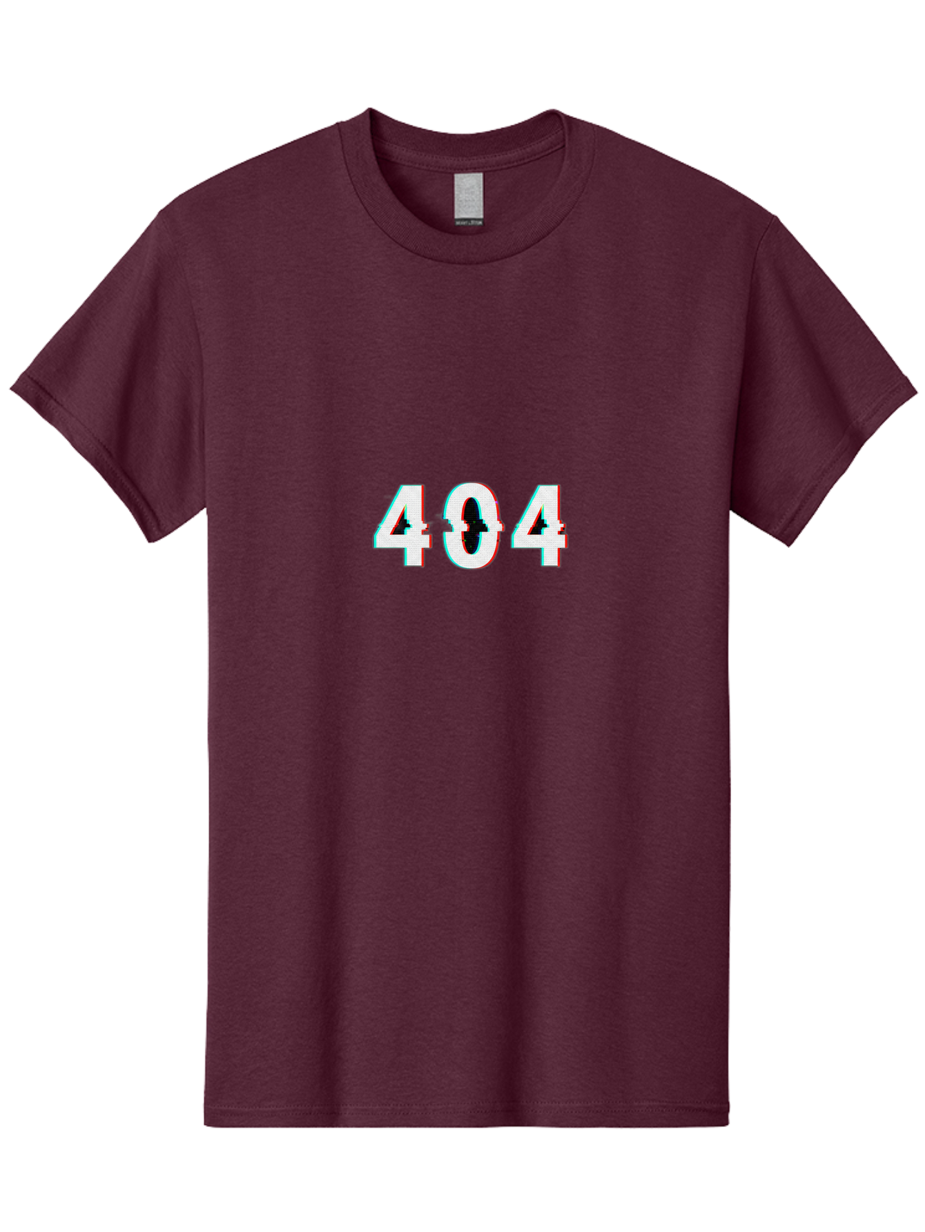 404-1 Men'S Graphic Tee, 100% Cotton, Comfortable Casual Summer Wear, Machine Washable, 404 Error, Glitch Effect, Distorted Text, Error Message, Page Not Found, Website Error, Digital Glitch Baa058