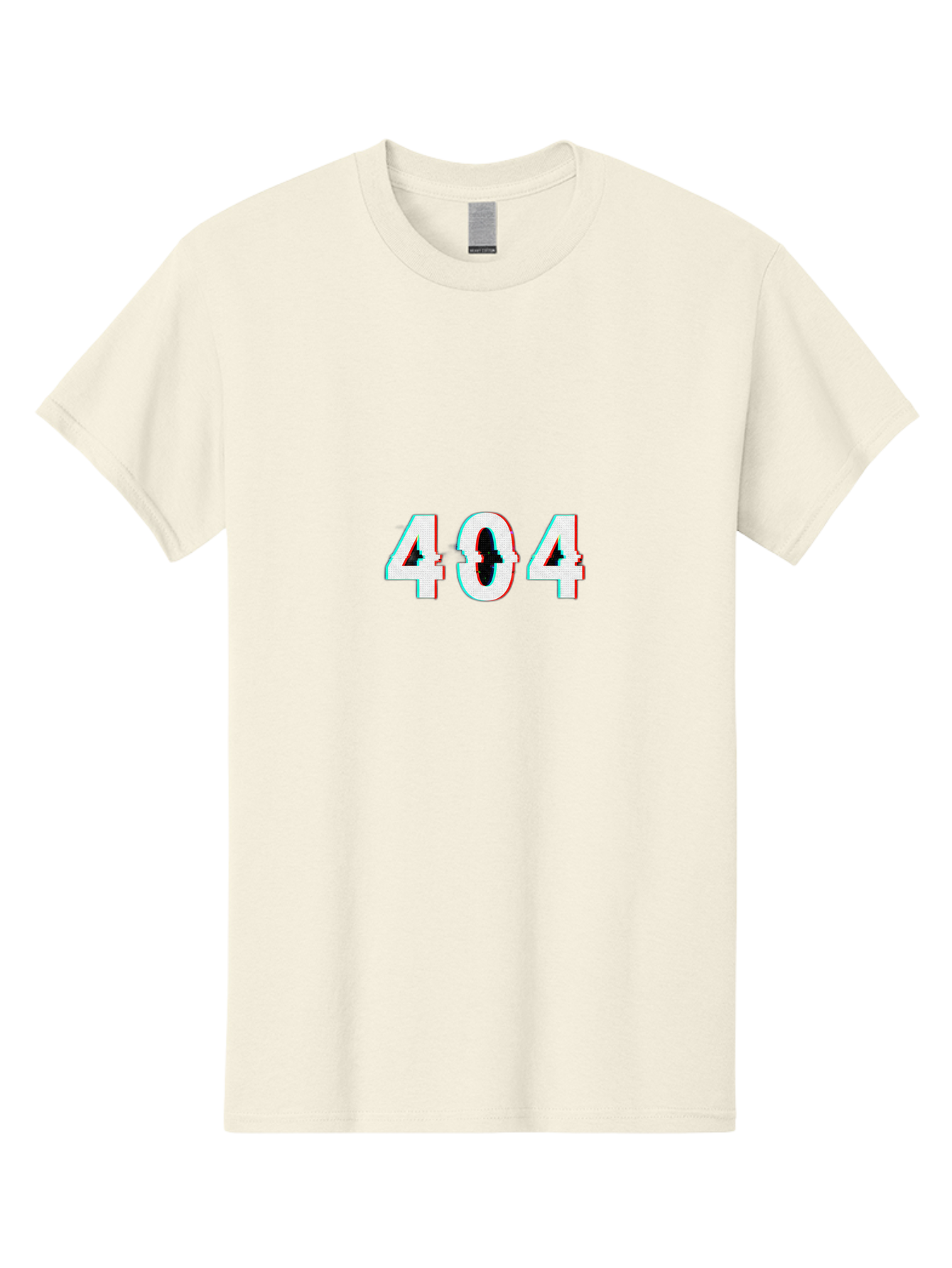 404-1 Men'S Graphic Tee, 100% Cotton, Comfortable Casual Summer Wear, Machine Washable, 404 Error, Glitch Effect, Distorted Text, Error Message, Page Not Found, Website Error, Digital Glitch Baa058