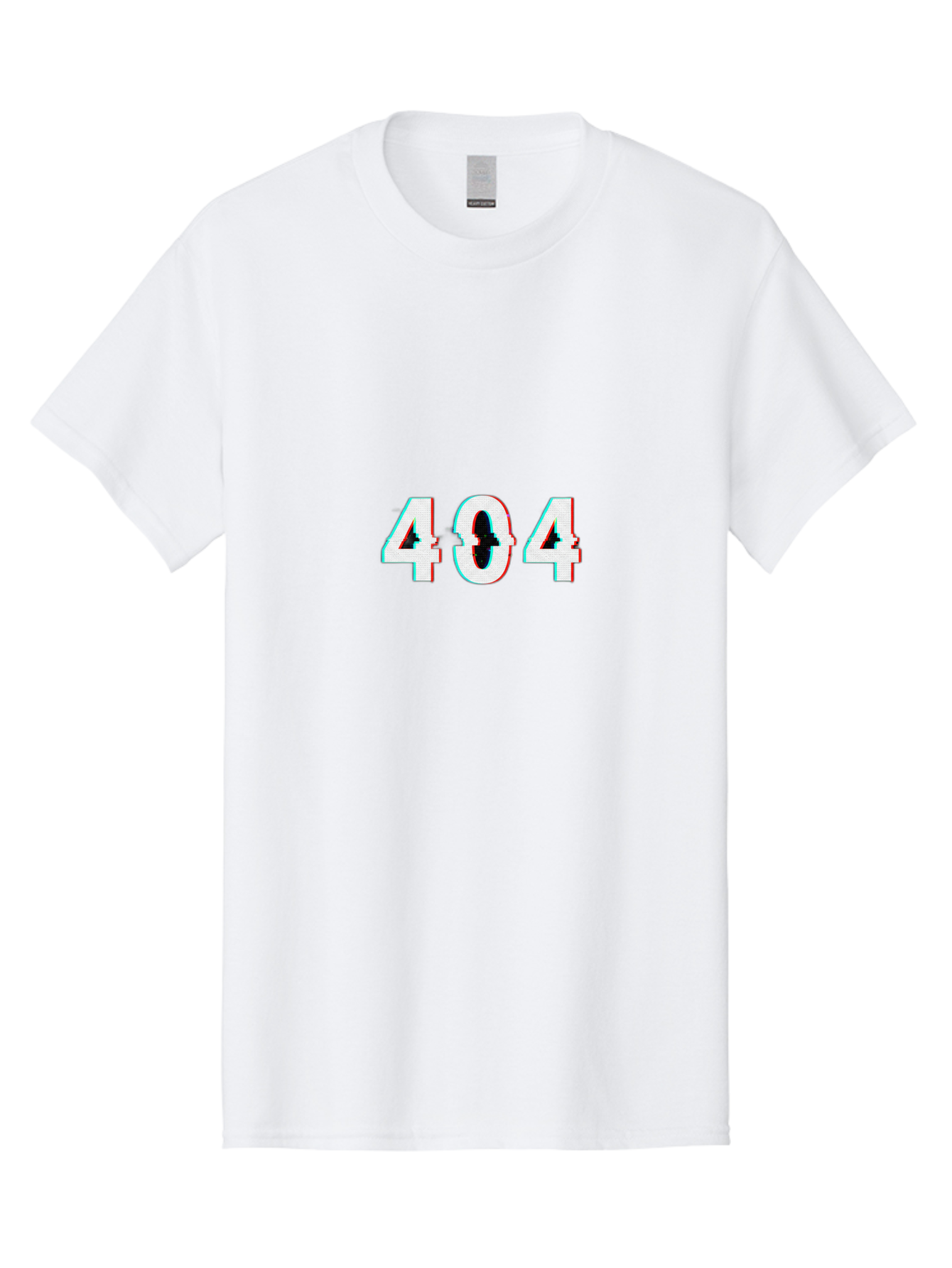 404-1 Men'S Graphic Tee, 100% Cotton, Comfortable Casual Summer Wear, Machine Washable, 404 Error, Glitch Effect, Distorted Text, Error Message, Page Not Found, Website Error, Digital Glitch Baa058