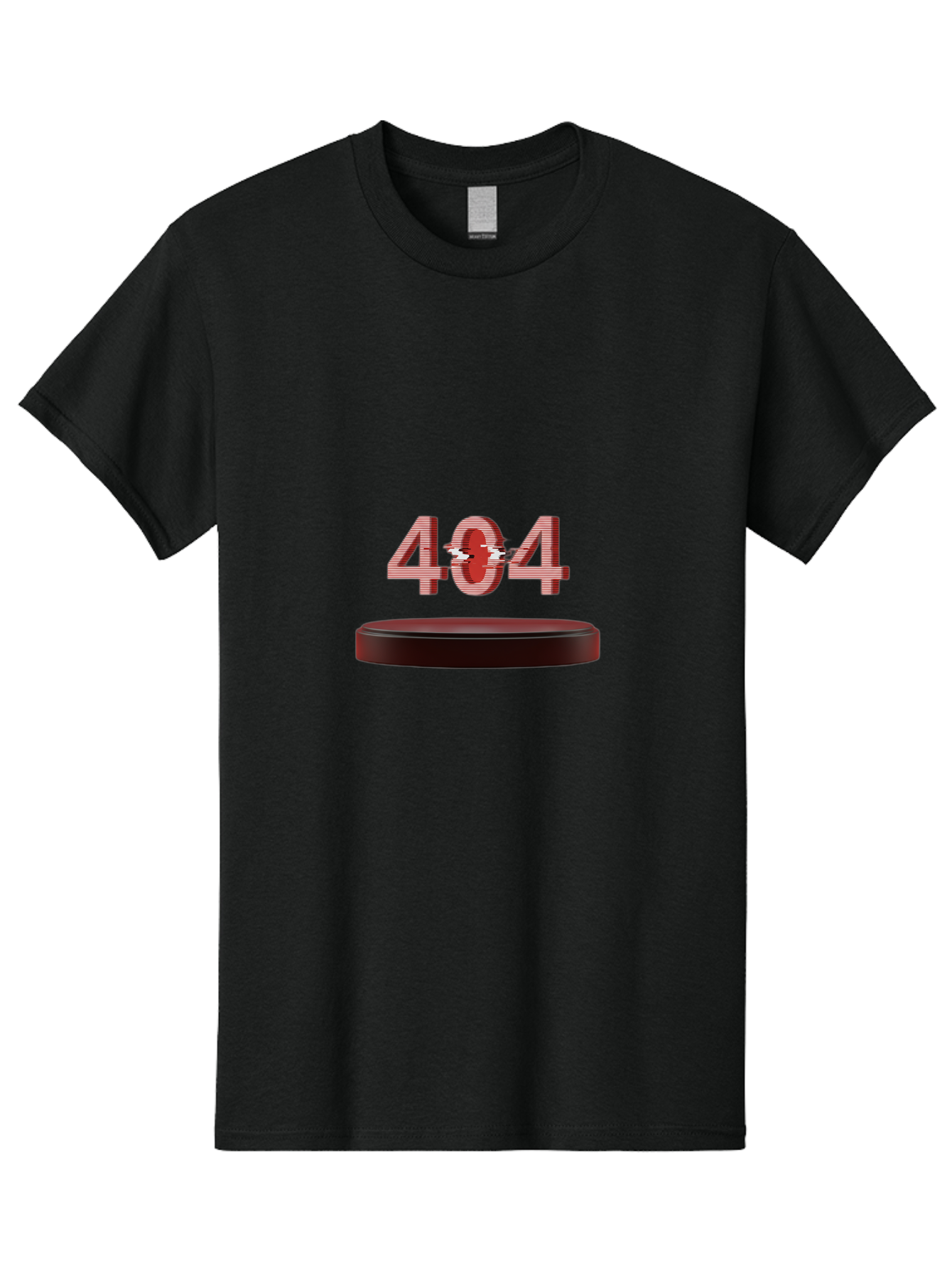 404-6 Men'S Graphic Tee, 100% Cotton, Comfortable Casual Summer Wear, Machine Washable, 404 Error Message, Glitch Effect, Red Numbers, Broken Link, Error Page, Digital Disruption, Cyber Glitch, Futuristic Design Baa063