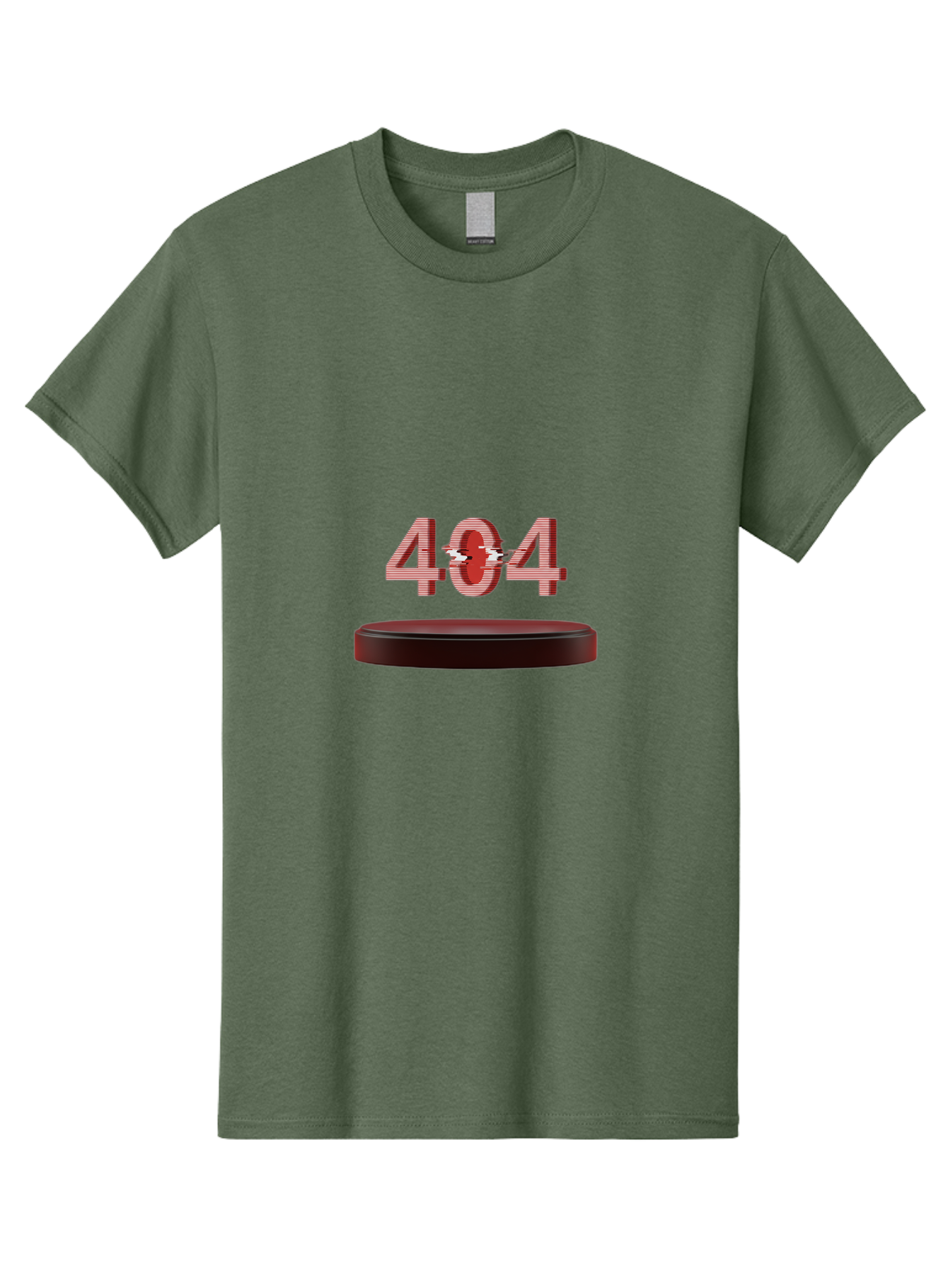 404-6 Men'S Graphic Tee, 100% Cotton, Comfortable Casual Summer Wear, Machine Washable, 404 Error Message, Glitch Effect, Red Numbers, Broken Link, Error Page, Digital Disruption, Cyber Glitch, Futuristic Design Baa063
