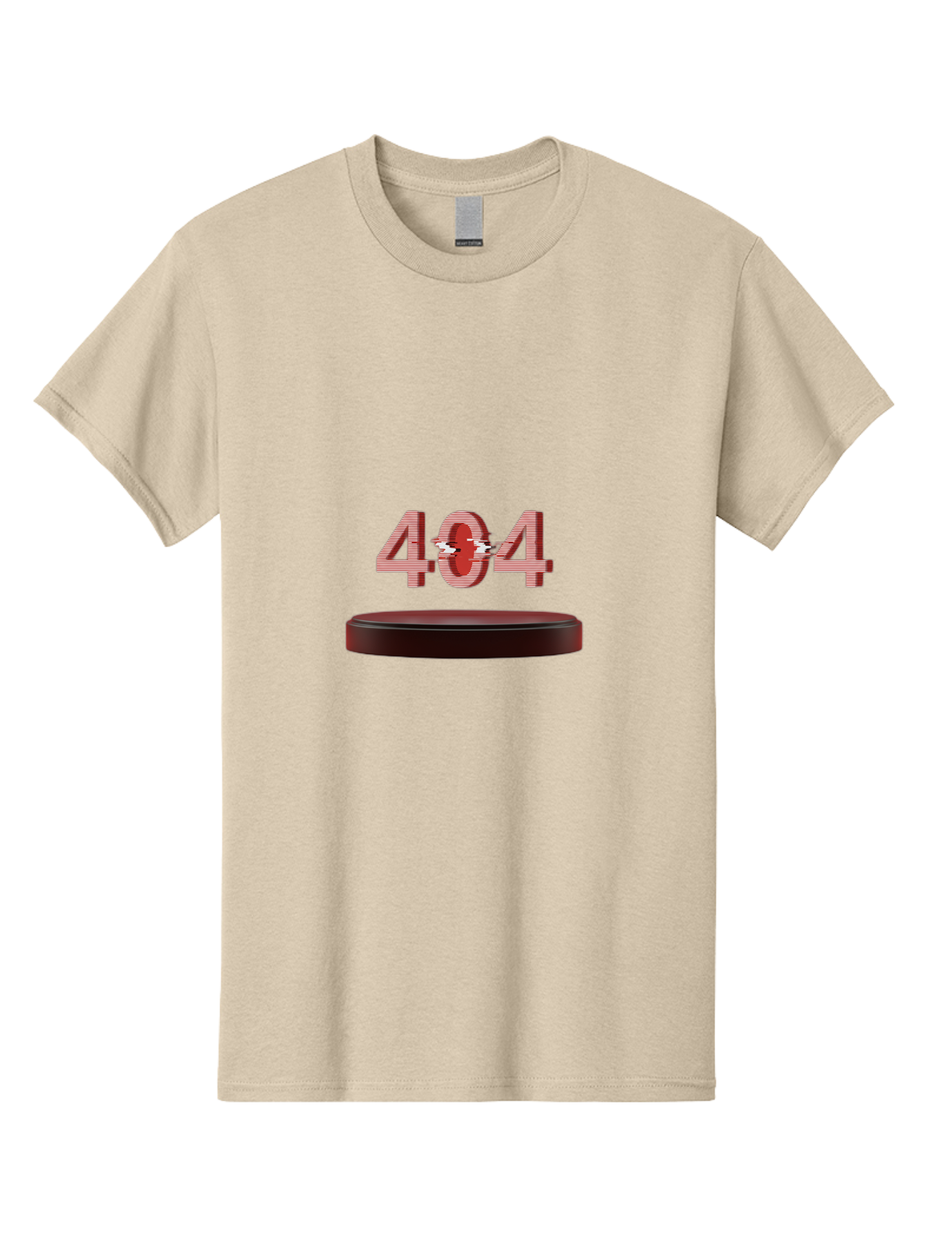 404-6 Men'S Graphic Tee, 100% Cotton, Comfortable Casual Summer Wear, Machine Washable, 404 Error Message, Glitch Effect, Red Numbers, Broken Link, Error Page, Digital Disruption, Cyber Glitch, Futuristic Design Baa063