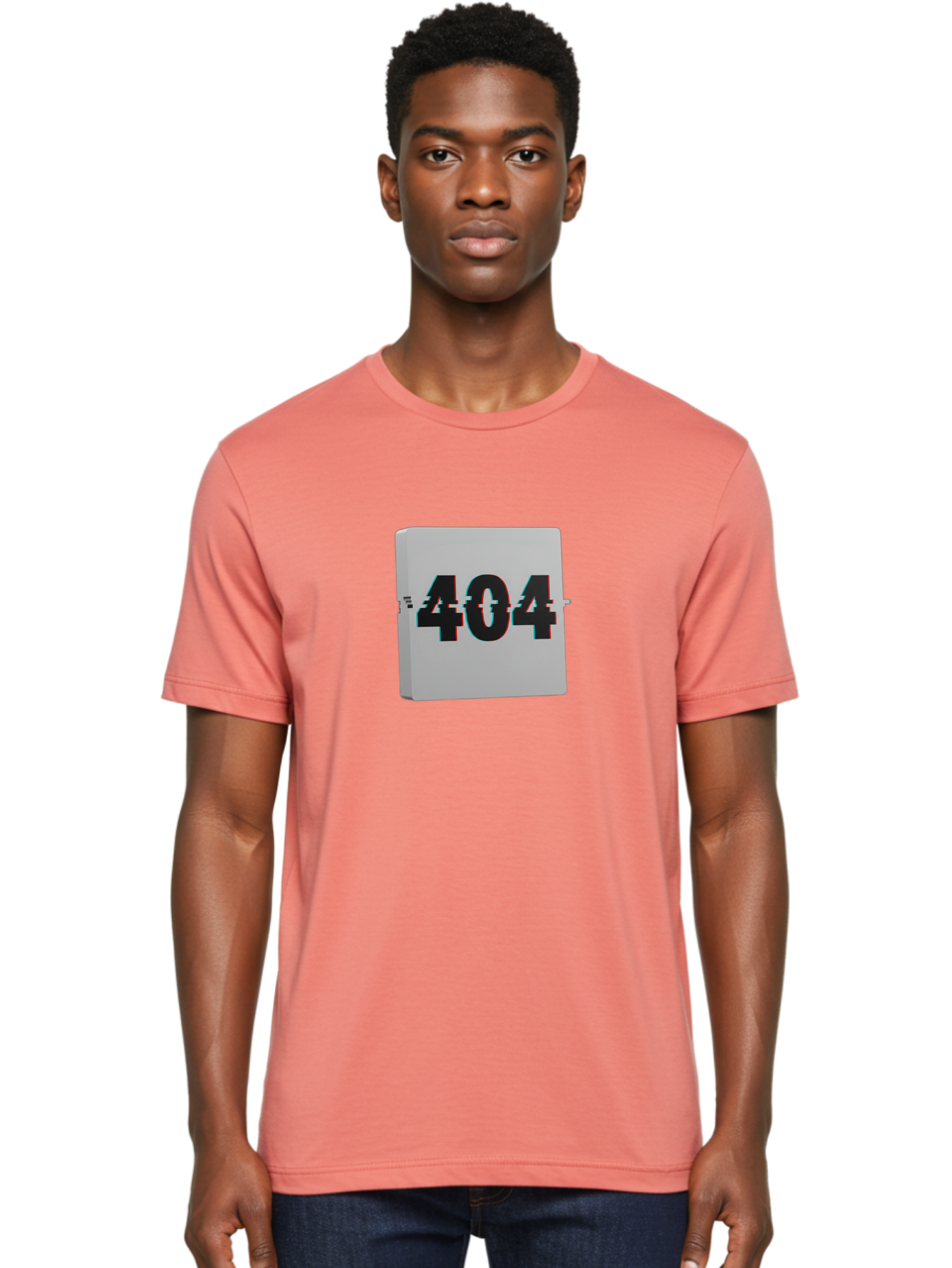 404-7 Men'S Graphic Tee, 100% Cotton, Comfortable Casual Summer Wear, Machine Washable, 404 Error, Page Not Found, Digital Glitch, Distorted Text, Error Message, Broken Link, Website Issue, Technical Problem, Online Error Baa064