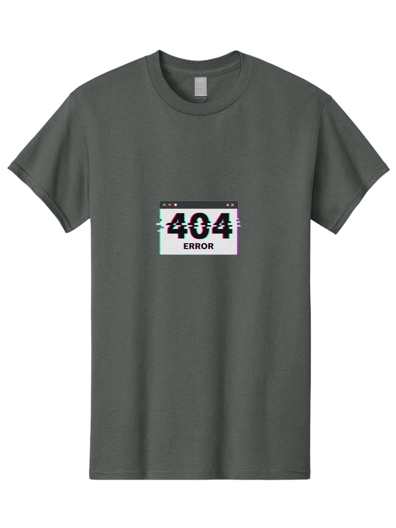 404-Error-2 Men'S Graphic Tee, 100% Cotton, Comfortable Casual Summer Wear, Machine Washable, 404 Error Page, Glitch Effect, Distorted Text, Broken Link, Webpage Not Found, Glitch Art, Error Message, Cyberpunk, Distorted Graphic, 404, Error Baa076