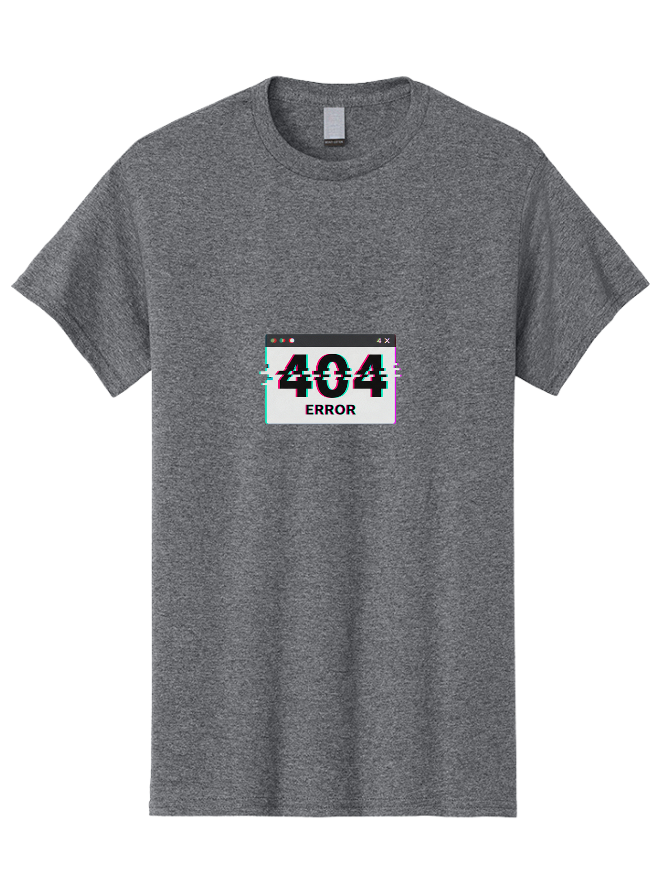 404-Error-2 Men'S Graphic Tee, 100% Cotton, Comfortable Casual Summer Wear, Machine Washable, 404 Error Page, Glitch Effect, Distorted Text, Broken Link, Webpage Not Found, Glitch Art, Error Message, Cyberpunk, Distorted Graphic, 404, Error Baa076