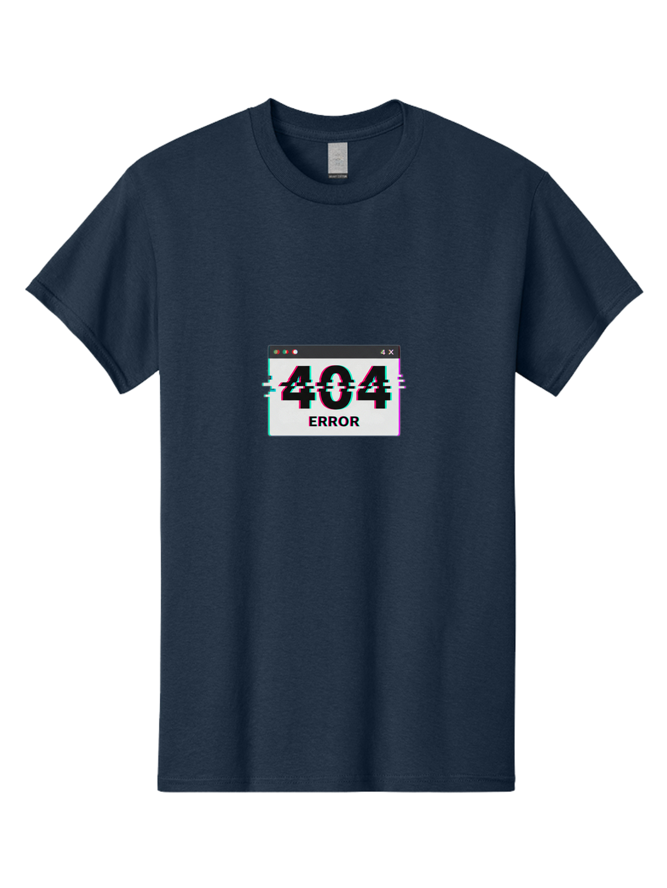 404-Error-2 Men'S Graphic Tee, 100% Cotton, Comfortable Casual Summer Wear, Machine Washable, 404 Error Page, Glitch Effect, Distorted Text, Broken Link, Webpage Not Found, Glitch Art, Error Message, Cyberpunk, Distorted Graphic, 404, Error Baa076