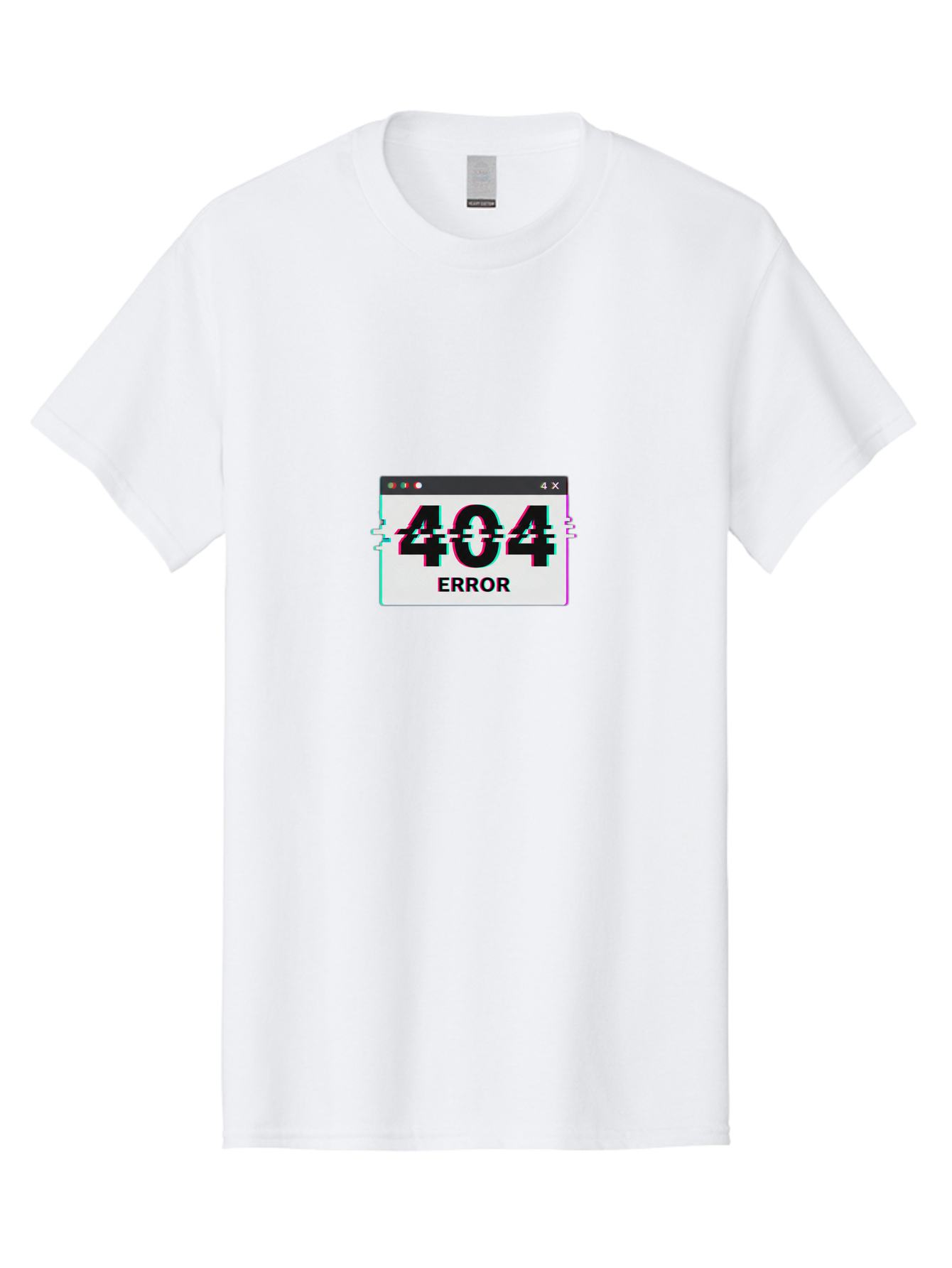 404-Error-2 Men'S Graphic Tee, 100% Cotton, Comfortable Casual Summer Wear, Machine Washable, 404 Error Page, Glitch Effect, Distorted Text, Broken Link, Webpage Not Found, Glitch Art, Error Message, Cyberpunk, Distorted Graphic, 404, Error Baa076