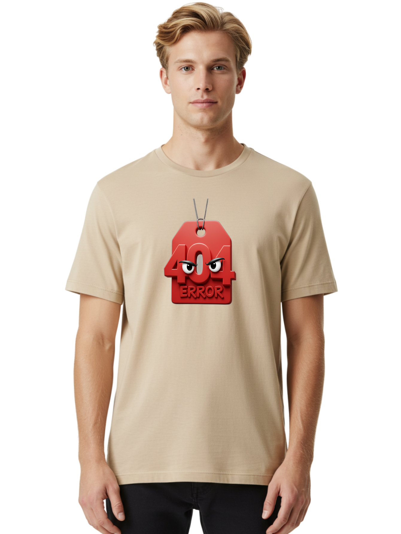 404-Error-6 Men'S Graphic Tee, 100% Cotton, Comfortable Casual Summer Wear, Machine Washable, 404 Error Page, Page Not Found, Error Message, Website Glitch, Web Development Issue, Technical Problem, 404 Error Baa080