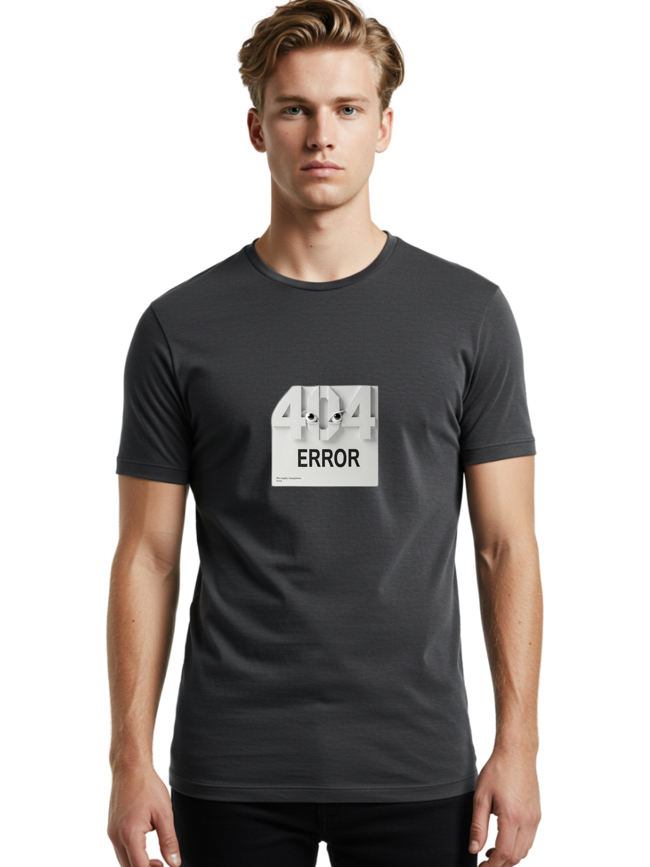 404-Error-8 Men'S Graphic Tee, 100% Cotton, Comfortable Casual Summer Wear, Machine Washable, 404 Error, Page Not Found, Broken Link, Website Error Message, Page Not Available, Error Code 404, Website Maintenance Baa082