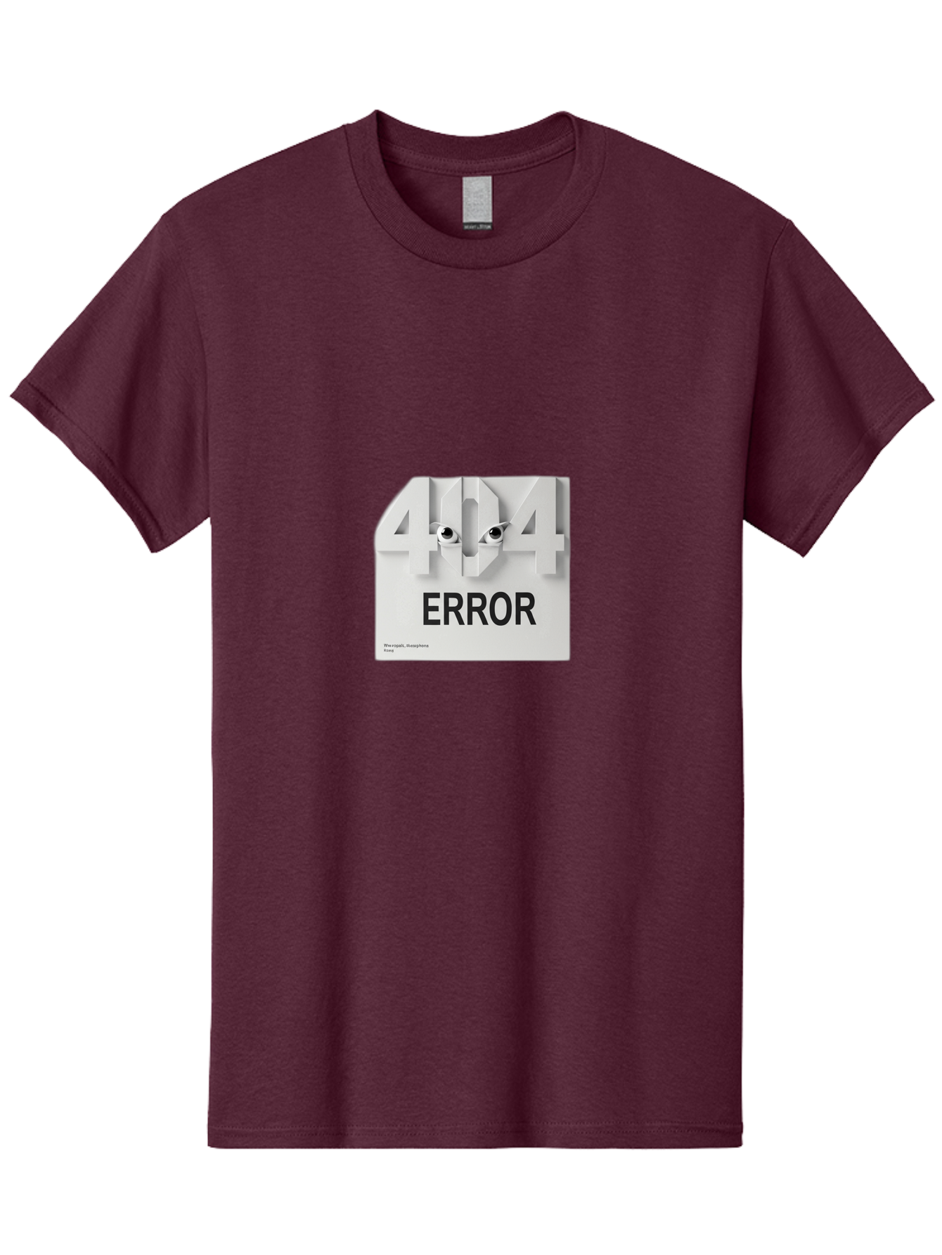 404-Error-8 Men'S Graphic Tee, 100% Cotton, Comfortable Casual Summer Wear, Machine Washable, 404 Error, Page Not Found, Broken Link, Website Error Message, Page Not Available, Error Code 404, Website Maintenance Baa082
