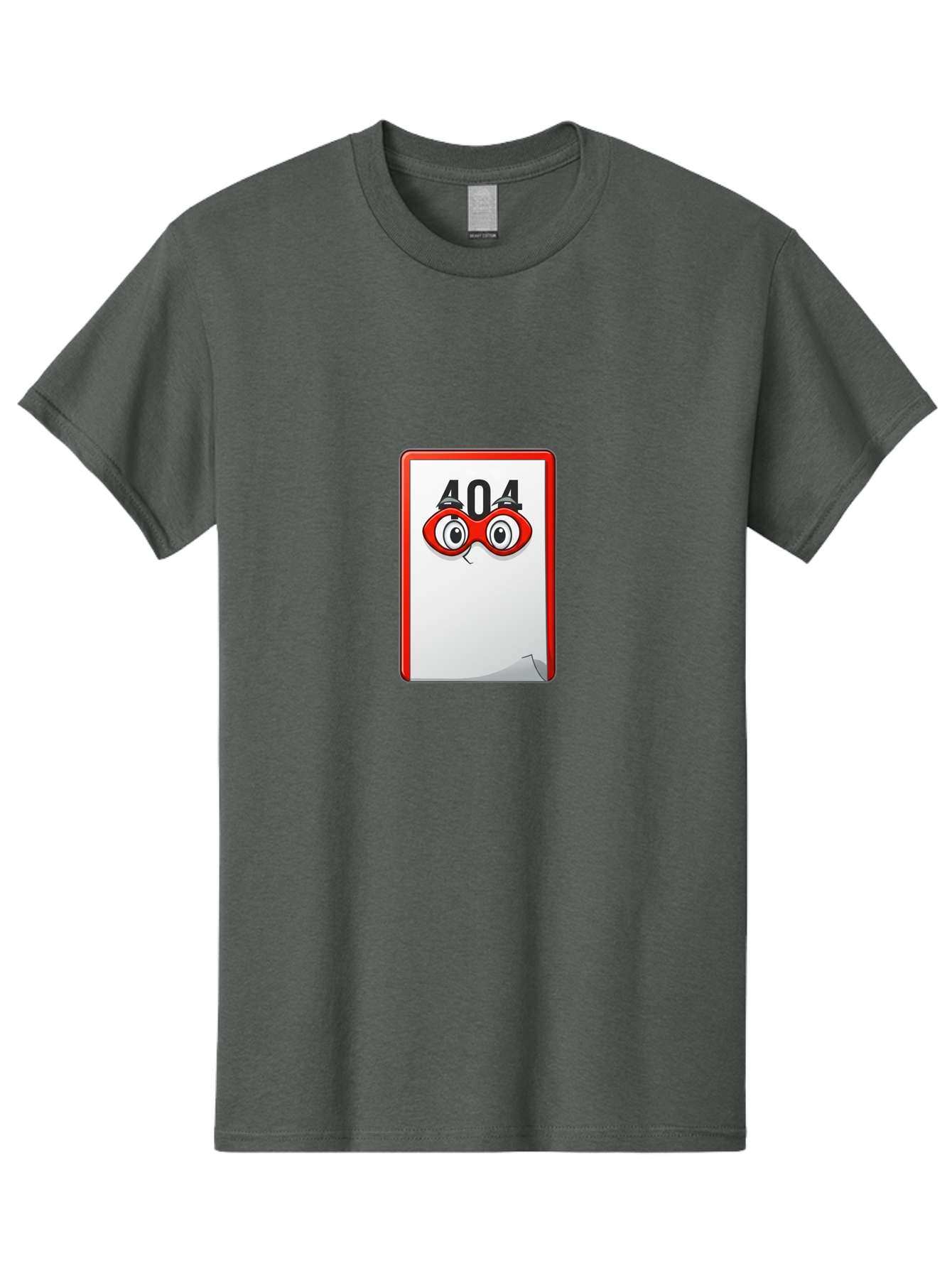 404-Error-Page-1 Men'S Graphic Tee, 100% Cotton, Comfortable Casual Summer Wear, Machine Washable, Error Page Not Found, 404 Error, Web Page Error, Page Not Found, Cartoon Illustration, Red Glasses, Website Error, Web Development Baa088