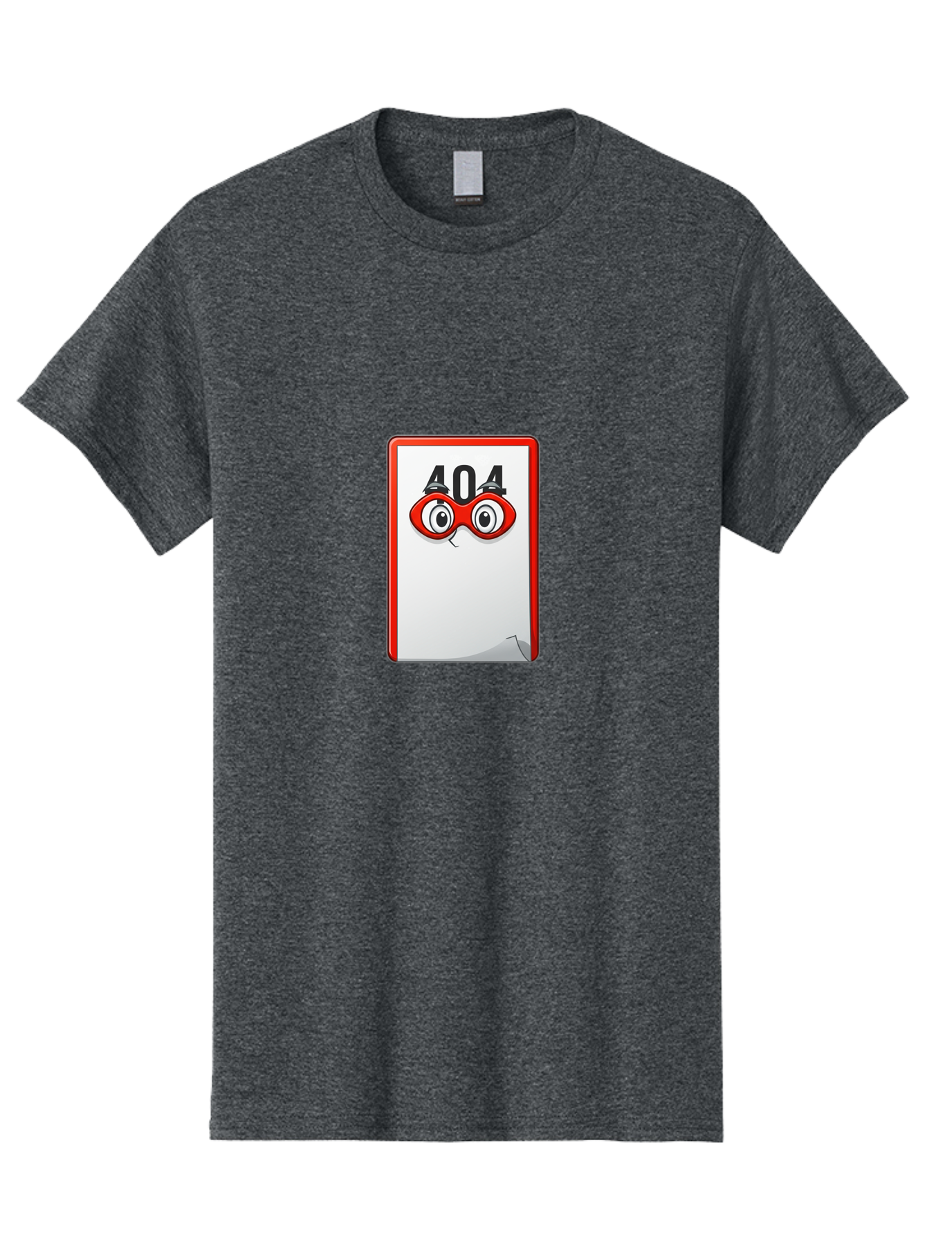 404-Error-Page-1 Men'S Graphic Tee, 100% Cotton, Comfortable Casual Summer Wear, Machine Washable, Error Page Not Found, 404 Error, Web Page Error, Page Not Found, Cartoon Illustration, Red Glasses, Website Error, Web Development Baa088