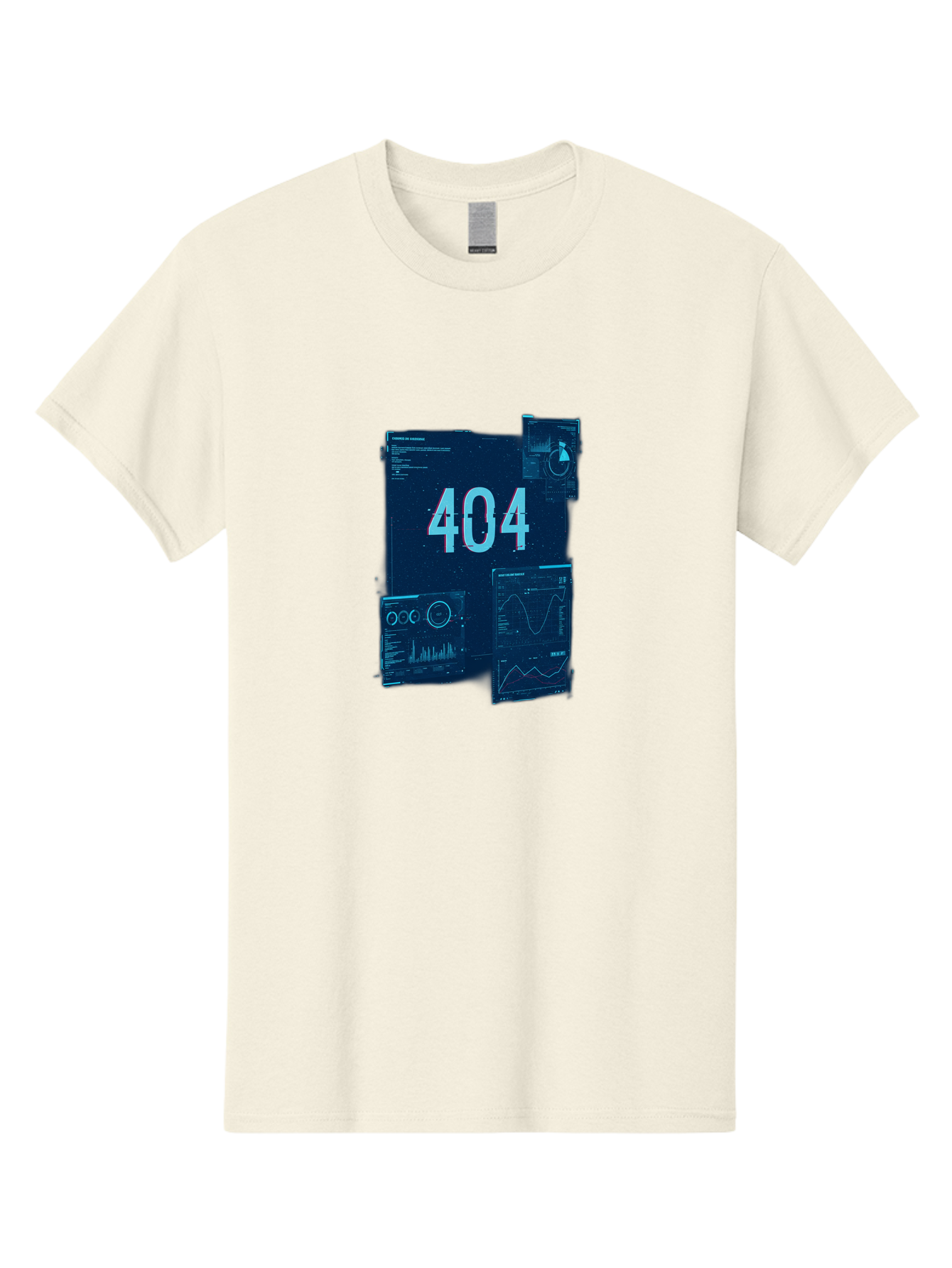 404-Error-Page Men'S Graphic Tee, 100% Cotton, Comfortable Casual Summer Wear, Machine Washable, 404 Error Page, Page Not Found, Digital Glitch, Cyberpunk Style, Futuristic Design, Error Message, Broken Link, Techno Aesthetic, Baa089