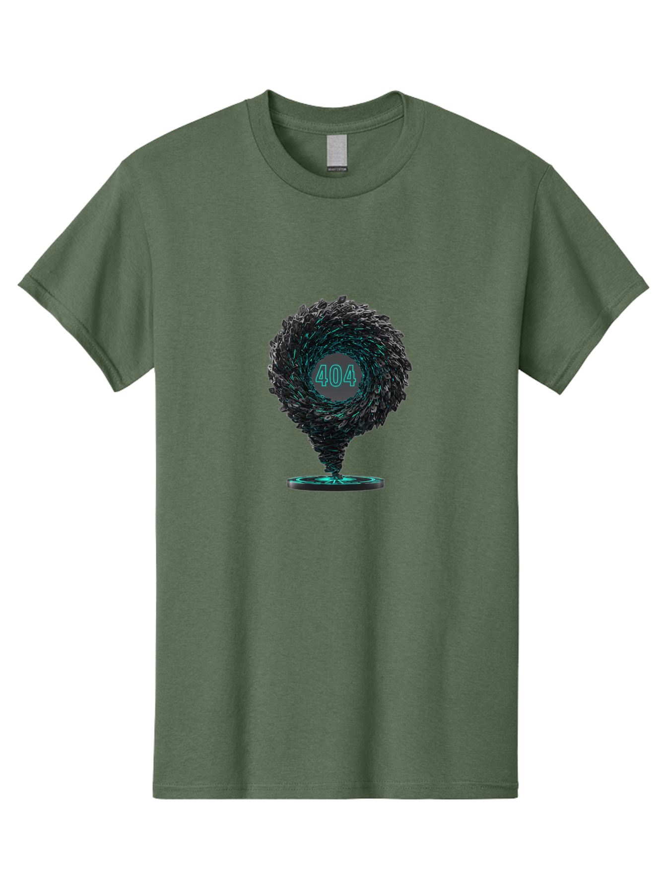 404-Error-Tornado Men'S Graphic Tee, 100% Cotton, Comfortable Casual Summer Wear, Machine Washable, Error Page, 404 Not Found, Web Design, Glitch Art, Digital Chaos, Abstract Vortex, Futuristic, Website Error Message, Page Not Found Baa092