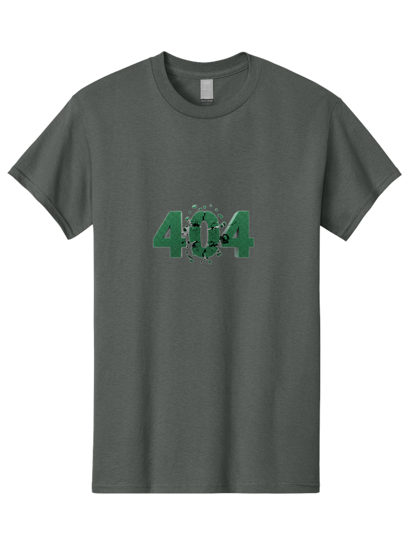 404-Error Men'S Graphic Tee, 100% Cotton, Comfortable Casual Summer Wear, Machine Washable, 404 Error, Broken Link, Page Not Found, Crushed Numbers, Broken Text, Error Message, Website Glitch, Broken Webpage Baa093