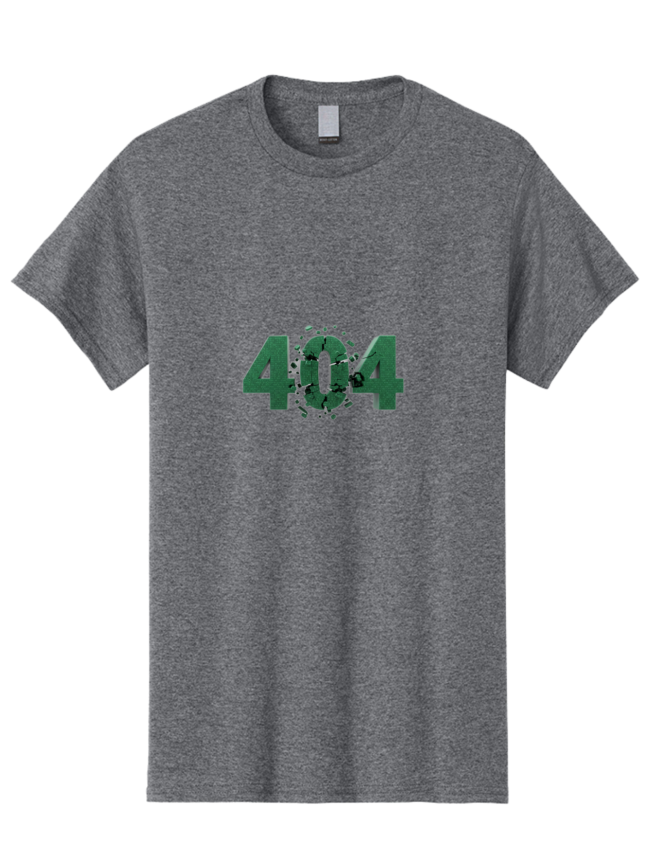 404-Error Men'S Graphic Tee, 100% Cotton, Comfortable Casual Summer Wear, Machine Washable, 404 Error, Broken Link, Page Not Found, Crushed Numbers, Broken Text, Error Message, Website Glitch, Broken Webpage Baa093