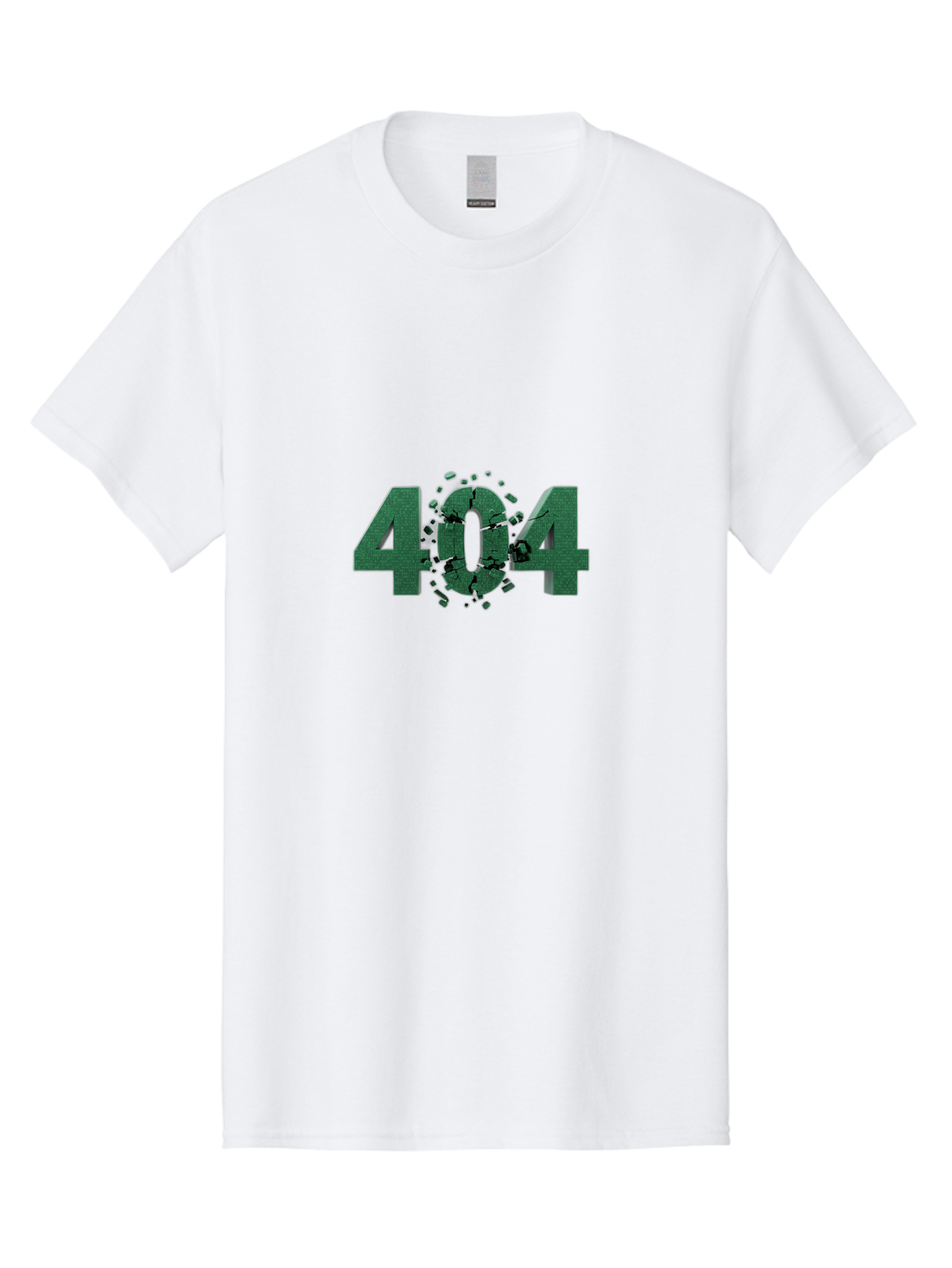 404-Error Men'S Graphic Tee, 100% Cotton, Comfortable Casual Summer Wear, Machine Washable, 404 Error, Broken Link, Page Not Found, Crushed Numbers, Broken Text, Error Message, Website Glitch, Broken Webpage Baa093