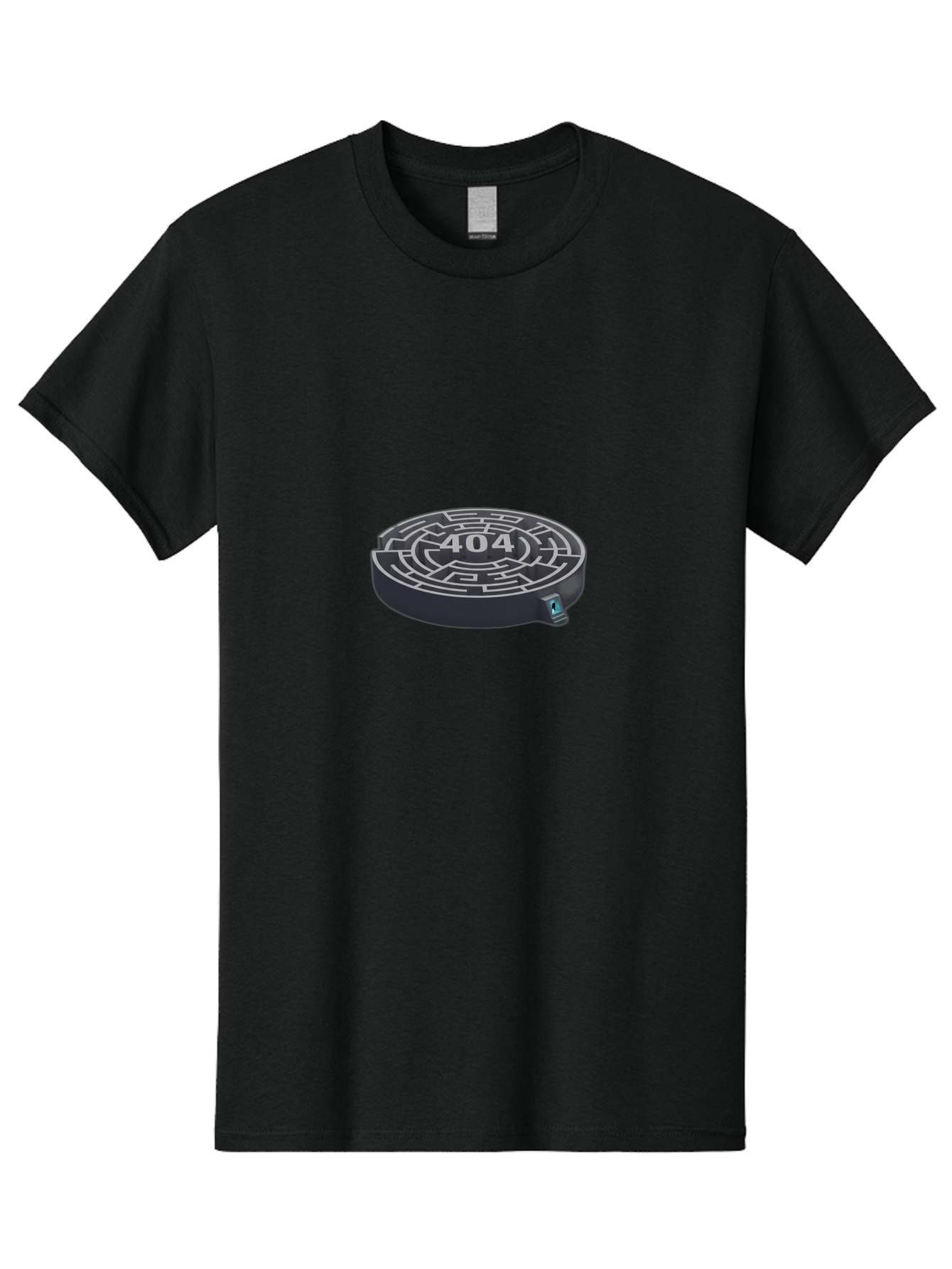 404-Maze Men'S Graphic Tee, 100% Cotton, Comfortable Casual Summer Wear, Machine Washable, Error Page, 404 Maze, Lost In Cyberspace, Digital Labyrinth, Website Error, Broken Link, Navigation Issue, Problem Solving, Online Glitch, Baa096