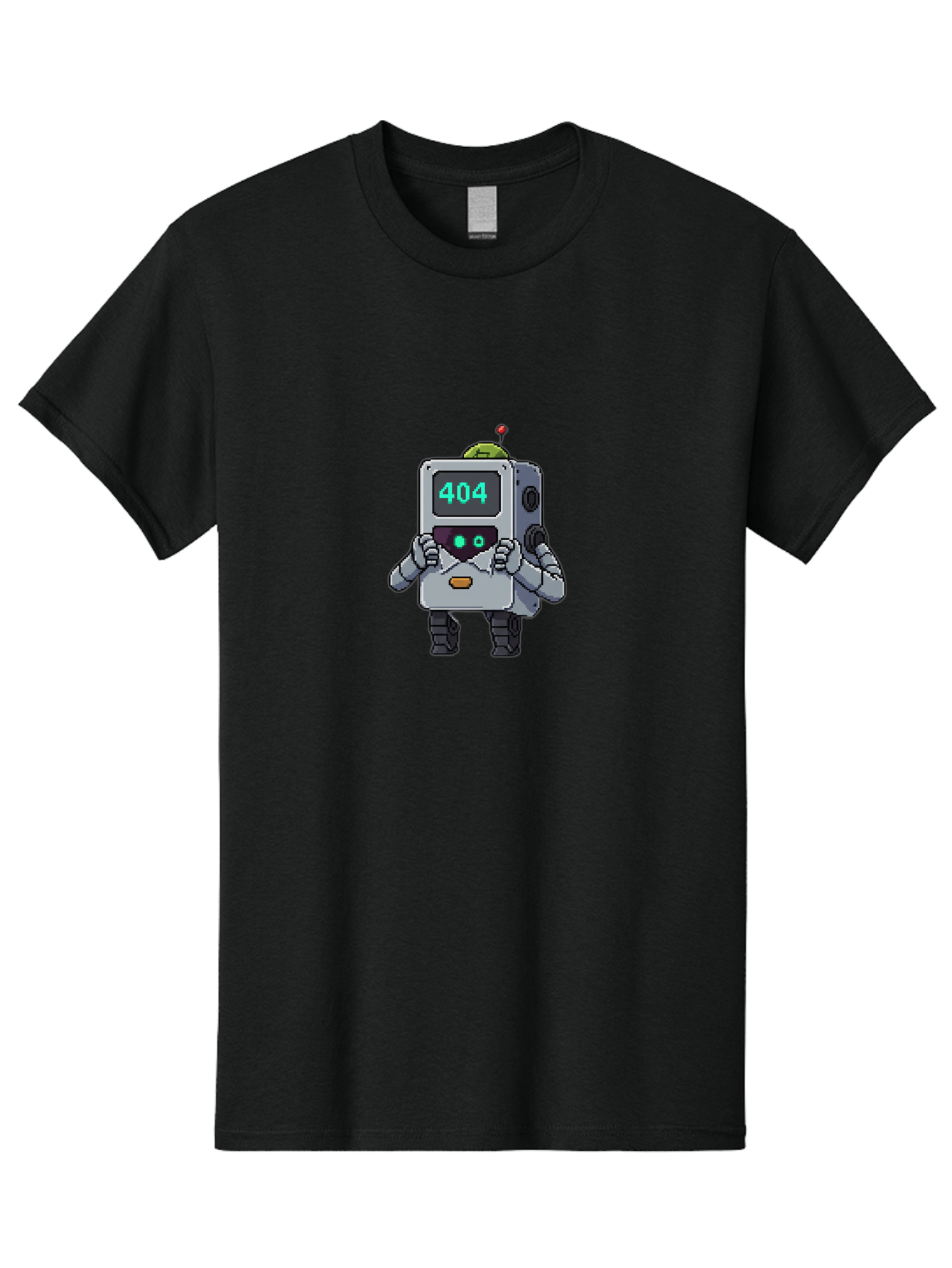 404-Robot-1 Men'S Graphic Tee, 100% Cotton, Comfortable Casual Summer Wear, Machine Washable, Robot With 404 Error Message, Error Page, Broken Link, Page Not Found, Malfunctioning Robot, Cartoon Style, Digital Art, Futuristic Design, Baa106
