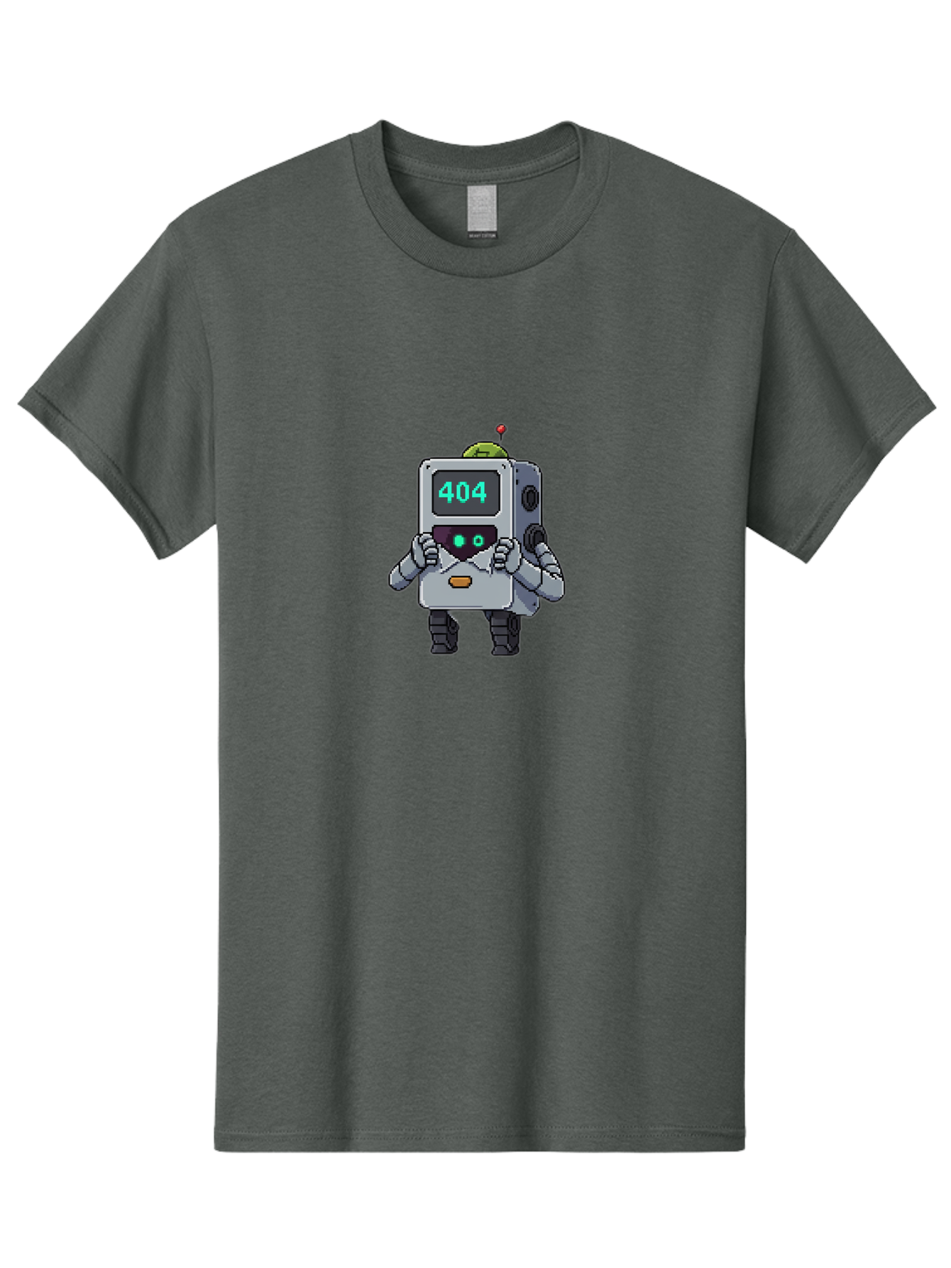 404-Robot-1 Men'S Graphic Tee, 100% Cotton, Comfortable Casual Summer Wear, Machine Washable, Robot With 404 Error Message, Error Page, Broken Link, Page Not Found, Malfunctioning Robot, Cartoon Style, Digital Art, Futuristic Design, Baa106