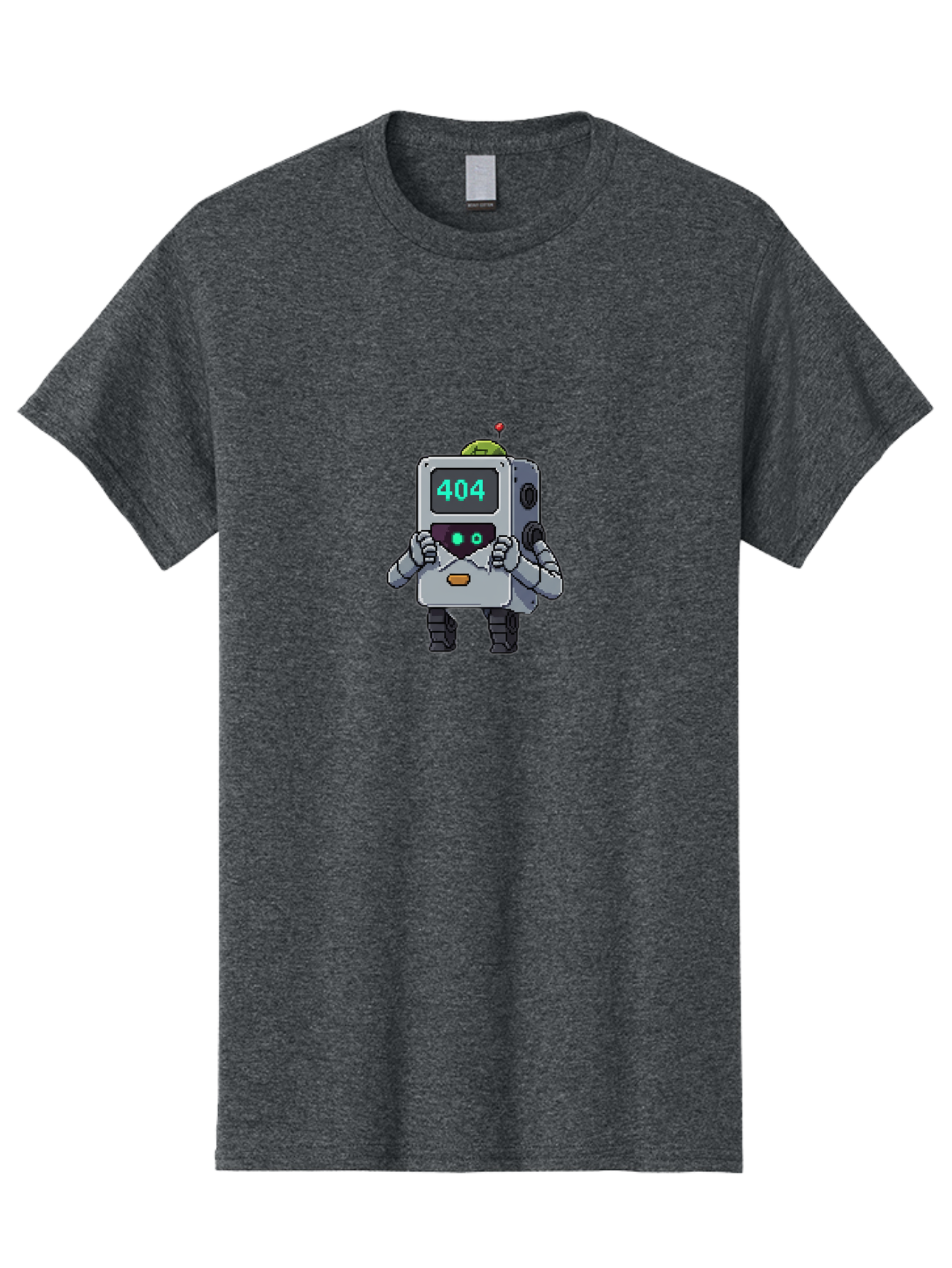 404-Robot-1 Men'S Graphic Tee, 100% Cotton, Comfortable Casual Summer Wear, Machine Washable, Robot With 404 Error Message, Error Page, Broken Link, Page Not Found, Malfunctioning Robot, Cartoon Style, Digital Art, Futuristic Design, Baa106