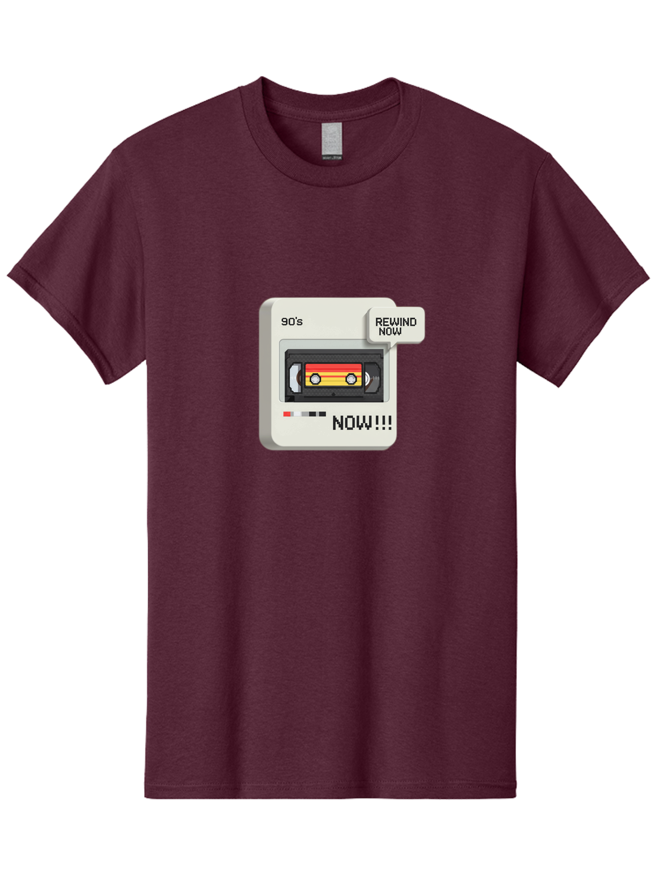 90-S-Rewind Men'S Graphic Tee, 100% Cotton, Comfortable Casual Summer Wear, Machine Washable, Retro Cassette Tape, 90'S Nostalgia, Rewind Now, Vintage Music, Nostalgic Vibes, Retro Technology, Old School Audio, Cassette Player Baa121