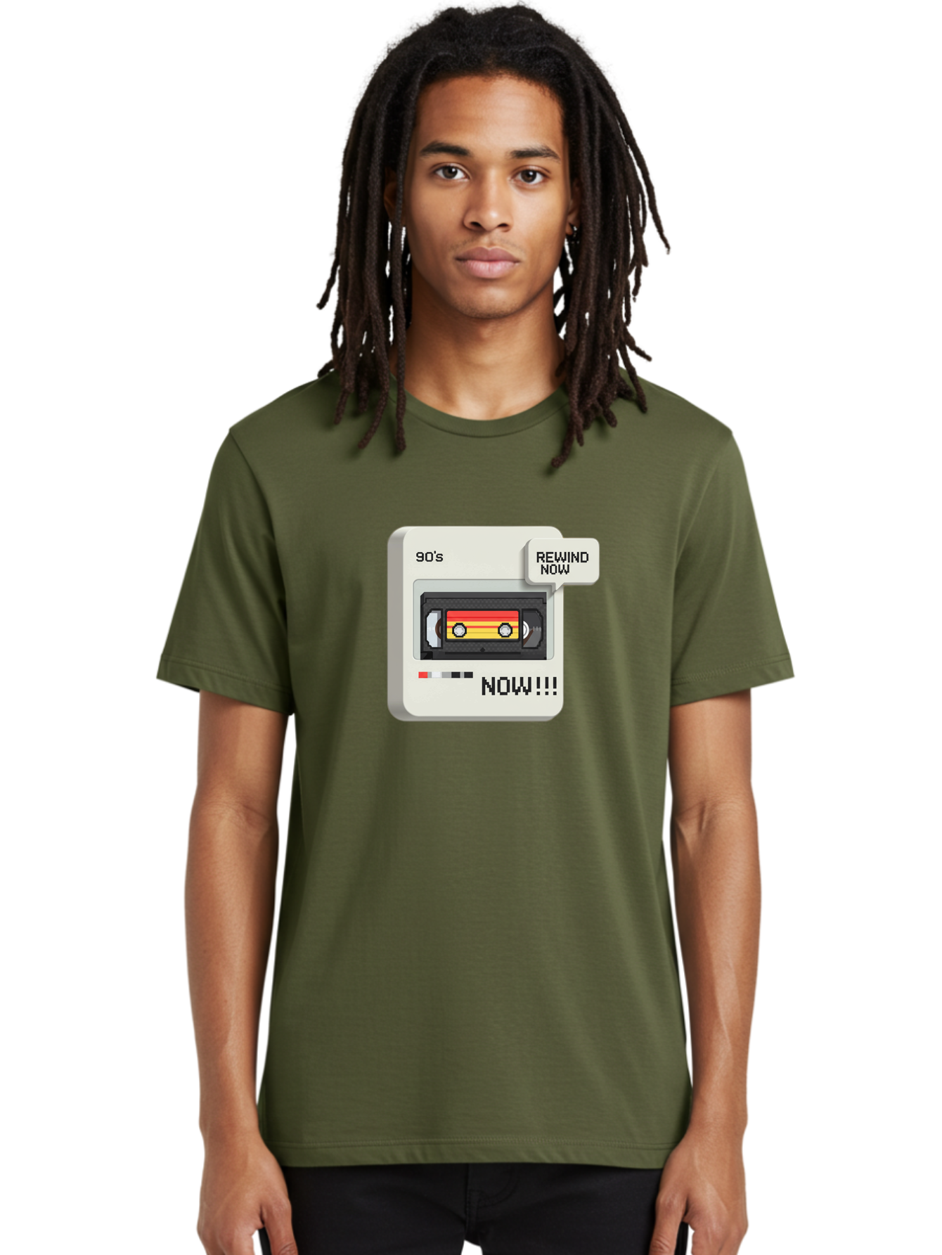 90-S-Rewind Men'S Graphic Tee, 100% Cotton, Comfortable Casual Summer Wear, Machine Washable, Retro Cassette Tape, 90'S Nostalgia, Rewind Now, Vintage Music, Nostalgic Vibes, Retro Technology, Old School Audio, Cassette Player Baa121