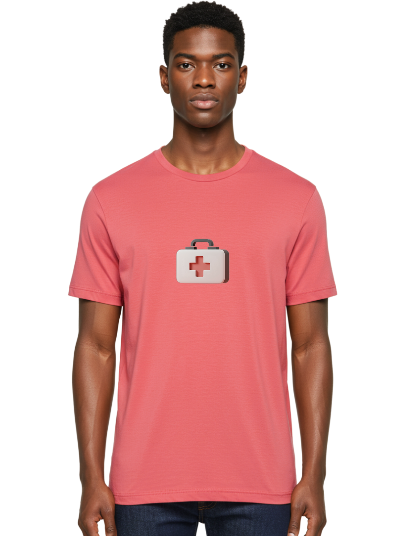 Aid-Kit-2 Men'S Graphic Tee, 100% Cotton, Comfortable Casual Summer Wear, Machine Washable, First Aid Kit, Medical Cross, Health Care, Emergency Response, Medical Symbol, Red Cross Baa125