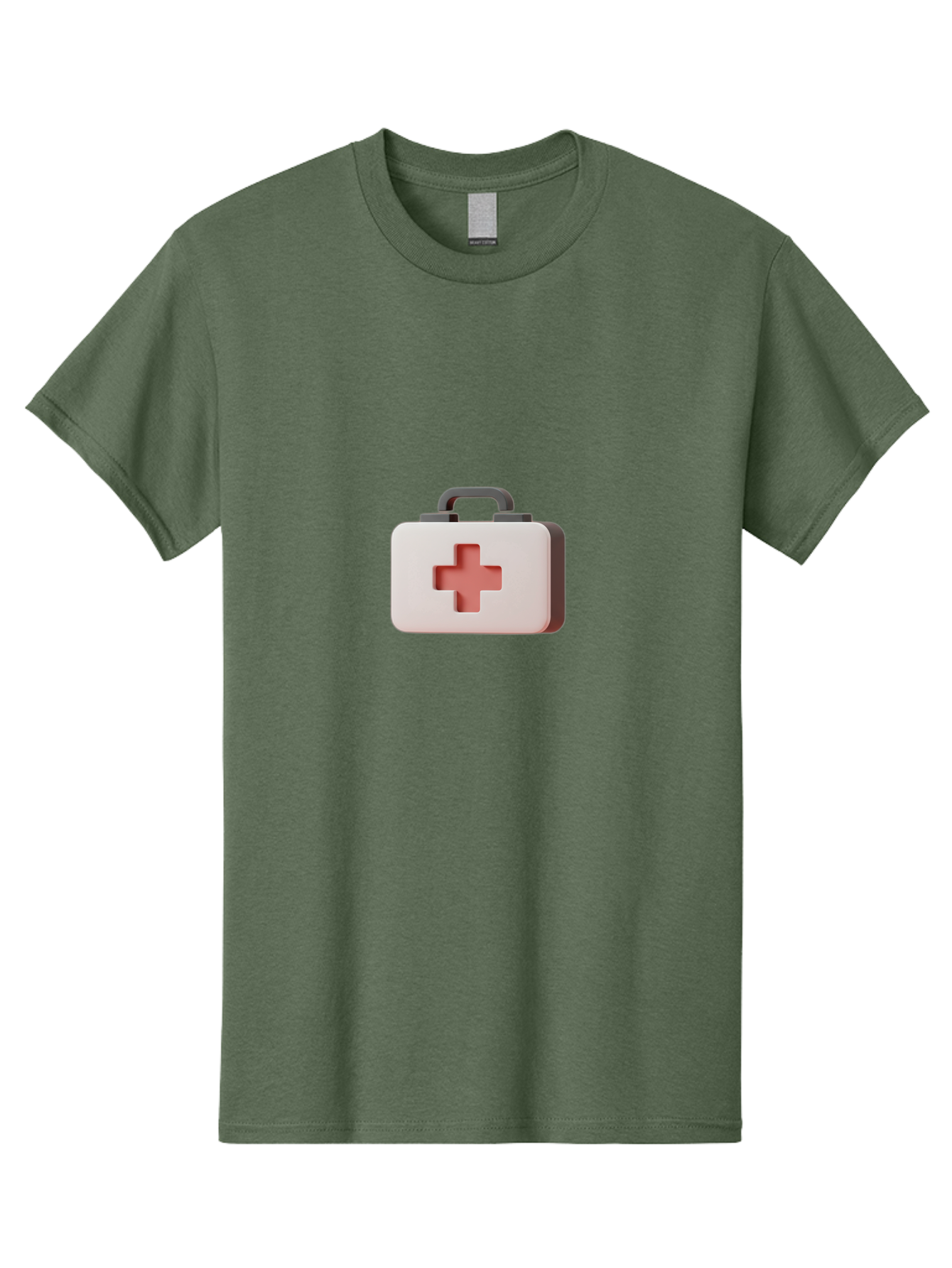 Aid-Kit-2 Men'S Graphic Tee, 100% Cotton, Comfortable Casual Summer Wear, Machine Washable, First Aid Kit, Medical Cross, Health Care, Emergency Response, Medical Symbol, Red Cross Baa125