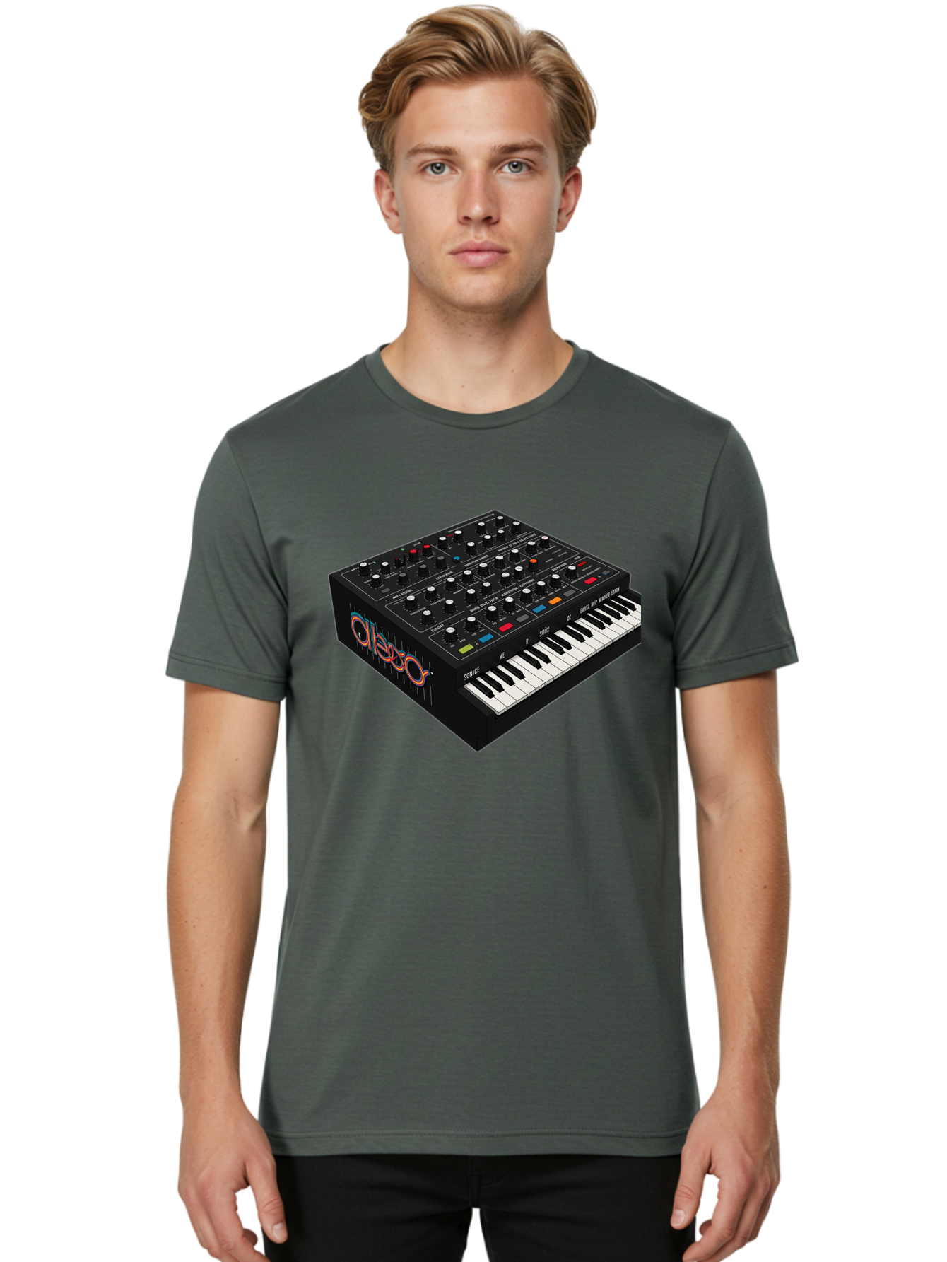 Arturia-Minilab Men'S Graphic Tee, 100% Cotton, Comfortable Casual Summer Wear, Machine Washable, Electronic Keyboard, Synthesizer, Music Production, Sound Design, Midi Controller, Music Technology, Audio Equipment, Musical Instrument, Baa141