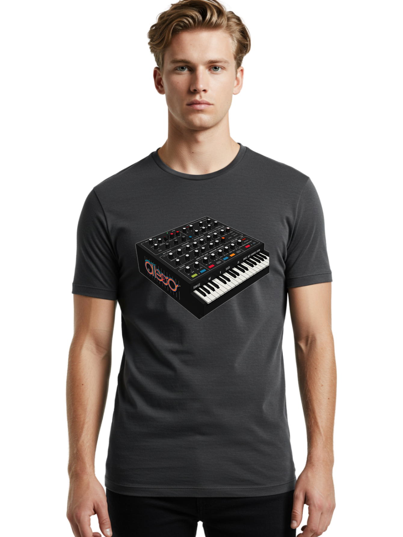 Arturia-Minilab Men'S Graphic Tee, 100% Cotton, Comfortable Casual Summer Wear, Machine Washable, Electronic Keyboard, Synthesizer, Music Production, Sound Design, Midi Controller, Music Technology, Audio Equipment, Musical Instrument, Baa141
