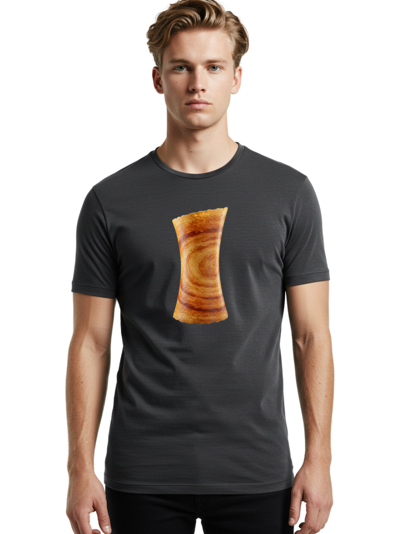 Bacon-Strip Men'S Graphic Tee, 100% Cotton, Comfortable Casual Summer Wear, Machine Washable, Crispy Bacon, Fried Meat, Savory Snack, Breakfast Food, Browned Edges, Appetizing Strip, Delicious Bacon Strip Baa144
