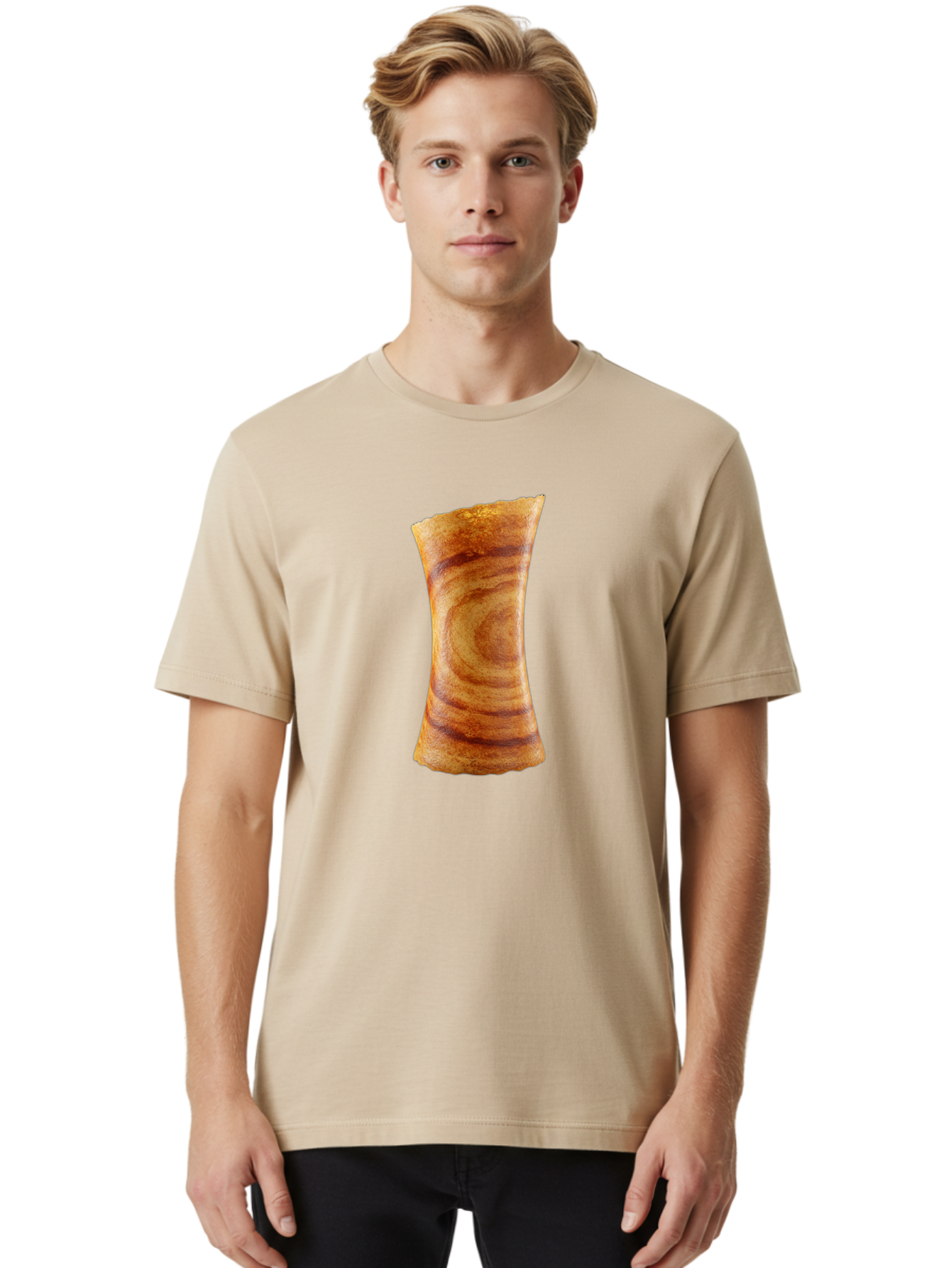 Bacon-Strip Men'S Graphic Tee, 100% Cotton, Comfortable Casual Summer Wear, Machine Washable, Crispy Bacon, Fried Meat, Savory Snack, Breakfast Food, Browned Edges, Appetizing Strip, Delicious Bacon Strip Baa144