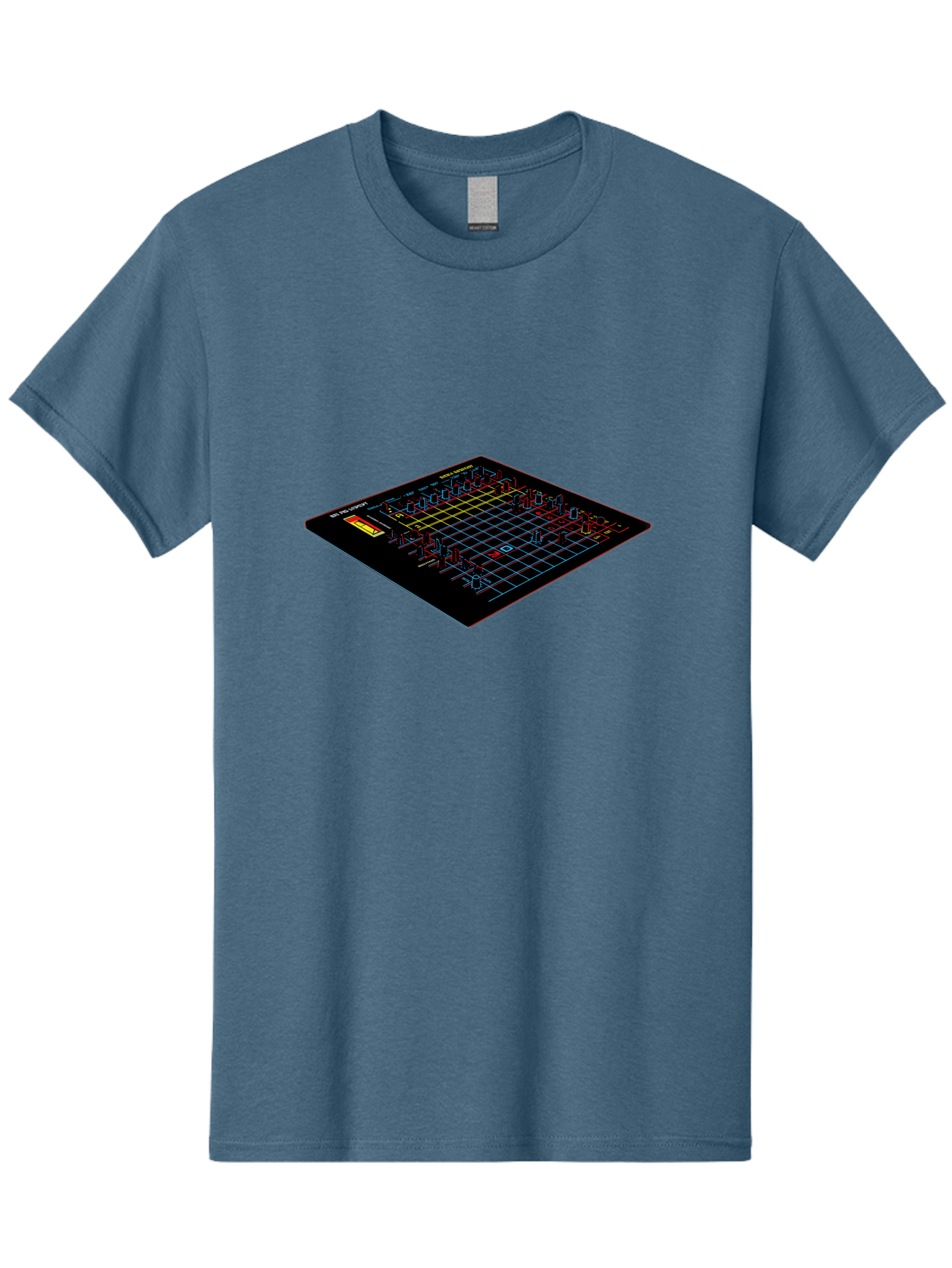 Battleship-Game-Board Men'S Graphic Tee, 100% Cotton, Comfortable Casual Summer Wear, Machine Washable, Battleship Game, Naval Combat, Strategy Game, Grid Layout, Battleship Theme, Game Board, Strategy Board Game, Naval Warfare, Classic Game, Baa155