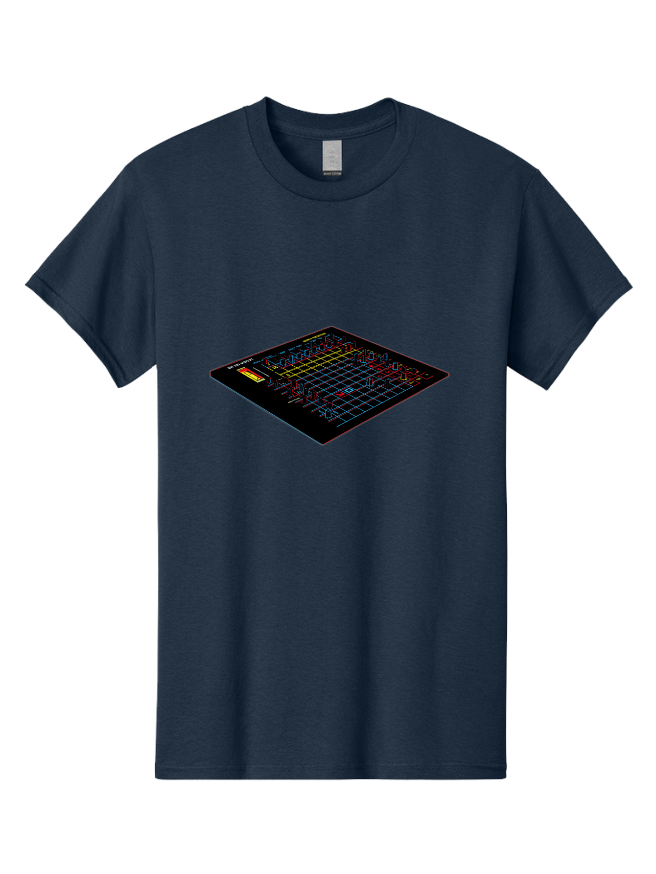 Battleship-Game-Board Men'S Graphic Tee, 100% Cotton, Comfortable Casual Summer Wear, Machine Washable, Battleship Game, Naval Combat, Strategy Game, Grid Layout, Battleship Theme, Game Board, Strategy Board Game, Naval Warfare, Classic Game, Baa155