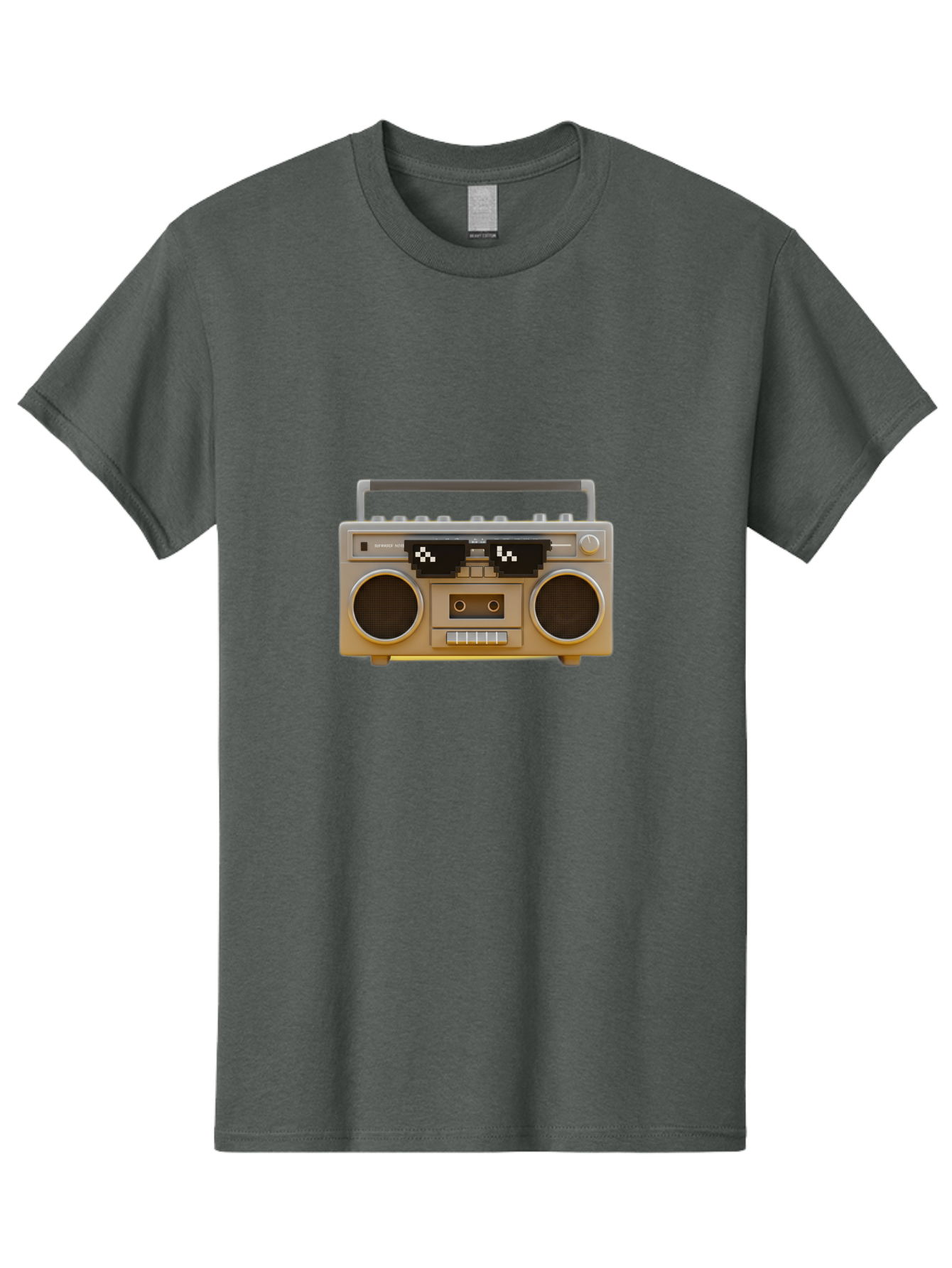 Boombox-2 Men'S Graphic Tee, 100% Cotton, Comfortable Casual Summer Wear, Machine Washable, Retro Boombox, Cassette Player, 80S Music, Vintage Electronics, Portable Music Player, Nostalgic Tech, Pixel Art, Cassette Tape Baa183
