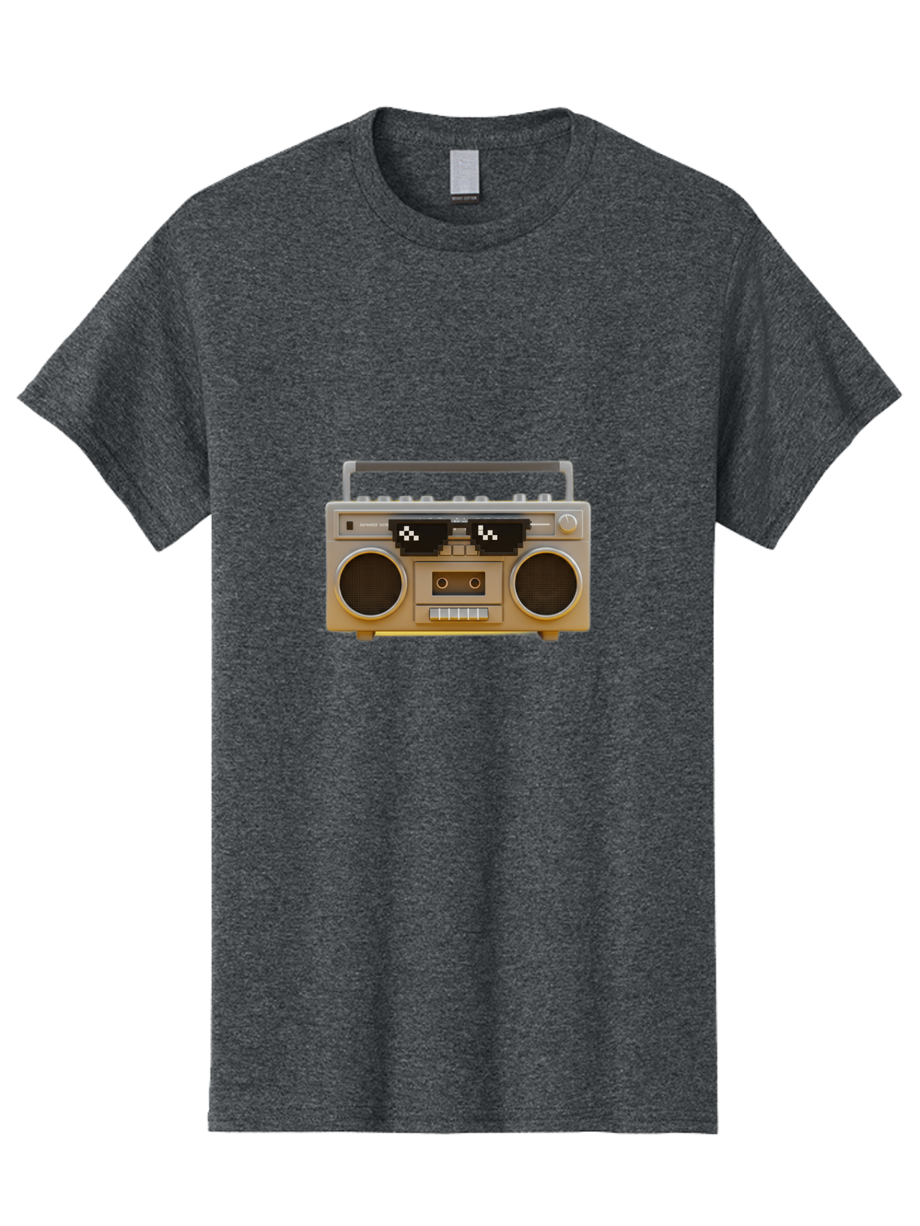 Boombox-2 Men'S Graphic Tee, 100% Cotton, Comfortable Casual Summer Wear, Machine Washable, Retro Boombox, Cassette Player, 80S Music, Vintage Electronics, Portable Music Player, Nostalgic Tech, Pixel Art, Cassette Tape Baa183