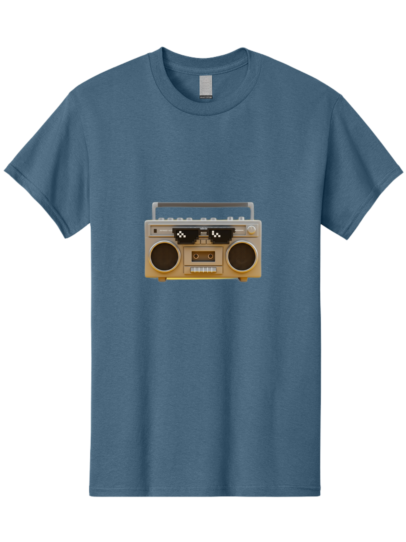 Boombox-2 Men'S Graphic Tee, 100% Cotton, Comfortable Casual Summer Wear, Machine Washable, Retro Boombox, Cassette Player, 80S Music, Vintage Electronics, Portable Music Player, Nostalgic Tech, Pixel Art, Cassette Tape Baa183