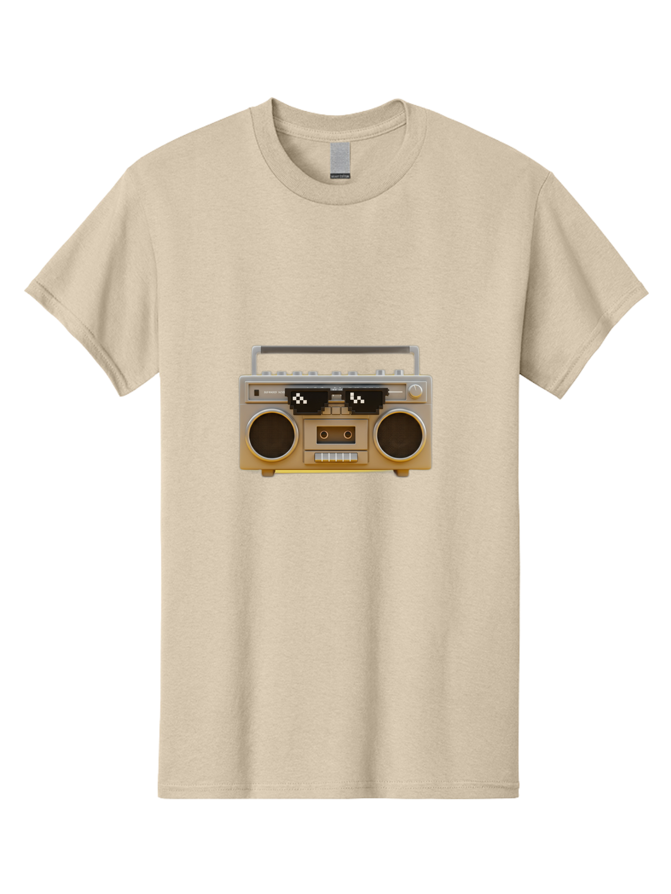Boombox-2 Men'S Graphic Tee, 100% Cotton, Comfortable Casual Summer Wear, Machine Washable, Retro Boombox, Cassette Player, 80S Music, Vintage Electronics, Portable Music Player, Nostalgic Tech, Pixel Art, Cassette Tape Baa183