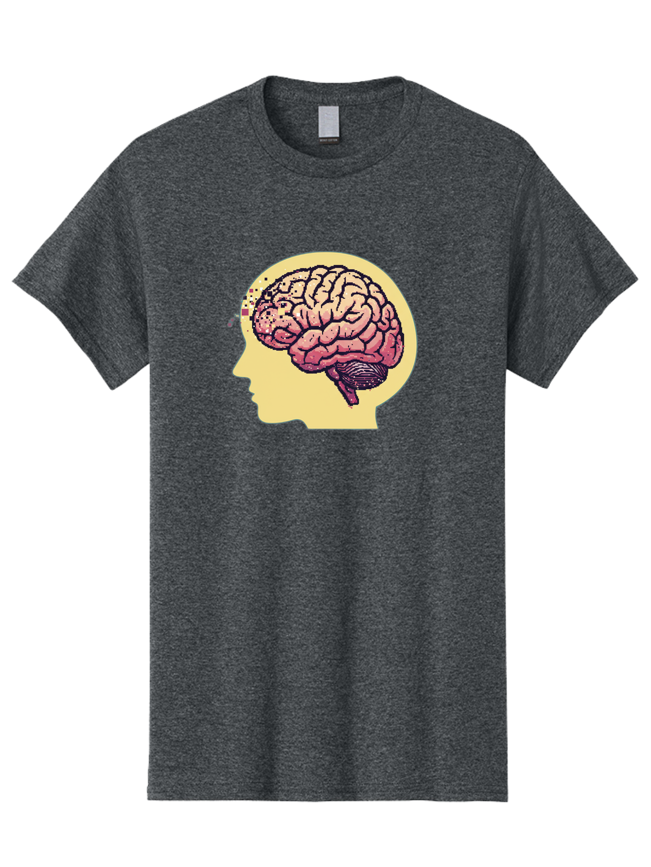 Brain-Drain Men'S Graphic Tee, 100% Cotton, Comfortable Casual Summer Wear, Machine Washable, Human Brain, Neuroscience, Mental Health, Cognitive Function, Psychology, Brain Activity, Thought Process, Neurological Disorder, Baa207