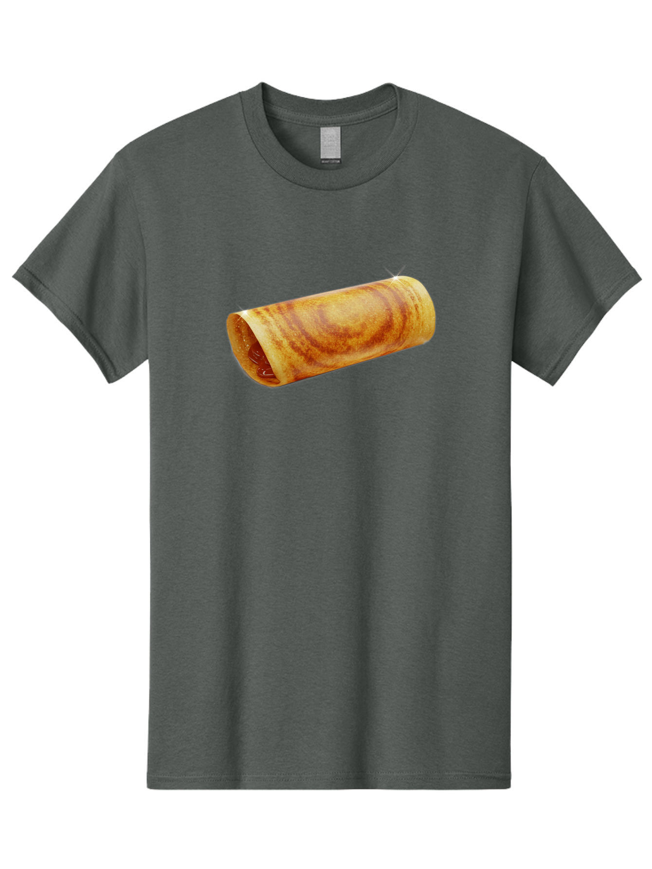 Burrito Men'S Graphic Tee, 100% Cotton, Comfortable Casual Summer Wear, Machine Washable, Crunchy Spring Roll, Savory Filling, Asian Cuisine, Finger Food, Delicious Snack, Appetizing Dish, Tasty Treat Baa244