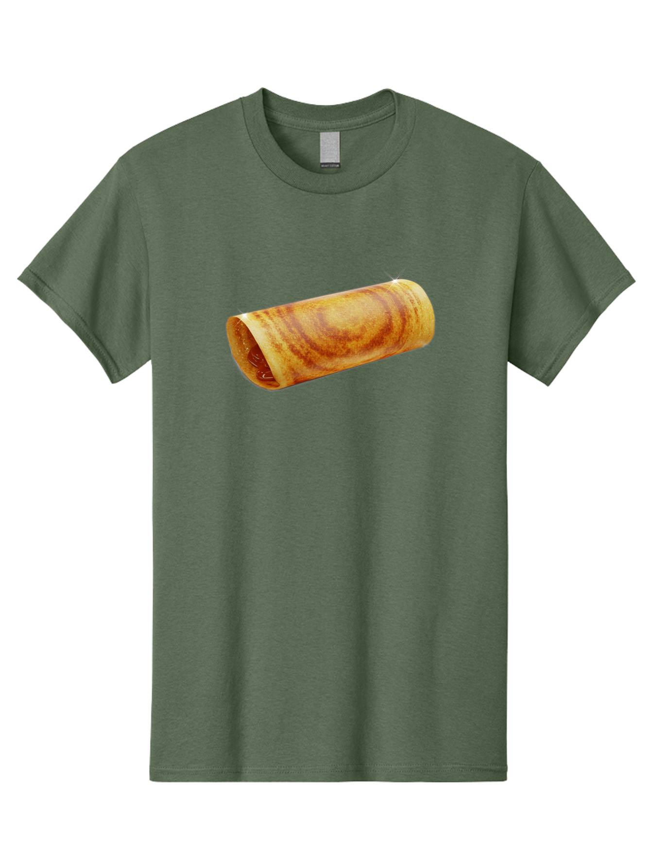 Burrito Men'S Graphic Tee, 100% Cotton, Comfortable Casual Summer Wear, Machine Washable, Crunchy Spring Roll, Savory Filling, Asian Cuisine, Finger Food, Delicious Snack, Appetizing Dish, Tasty Treat Baa244