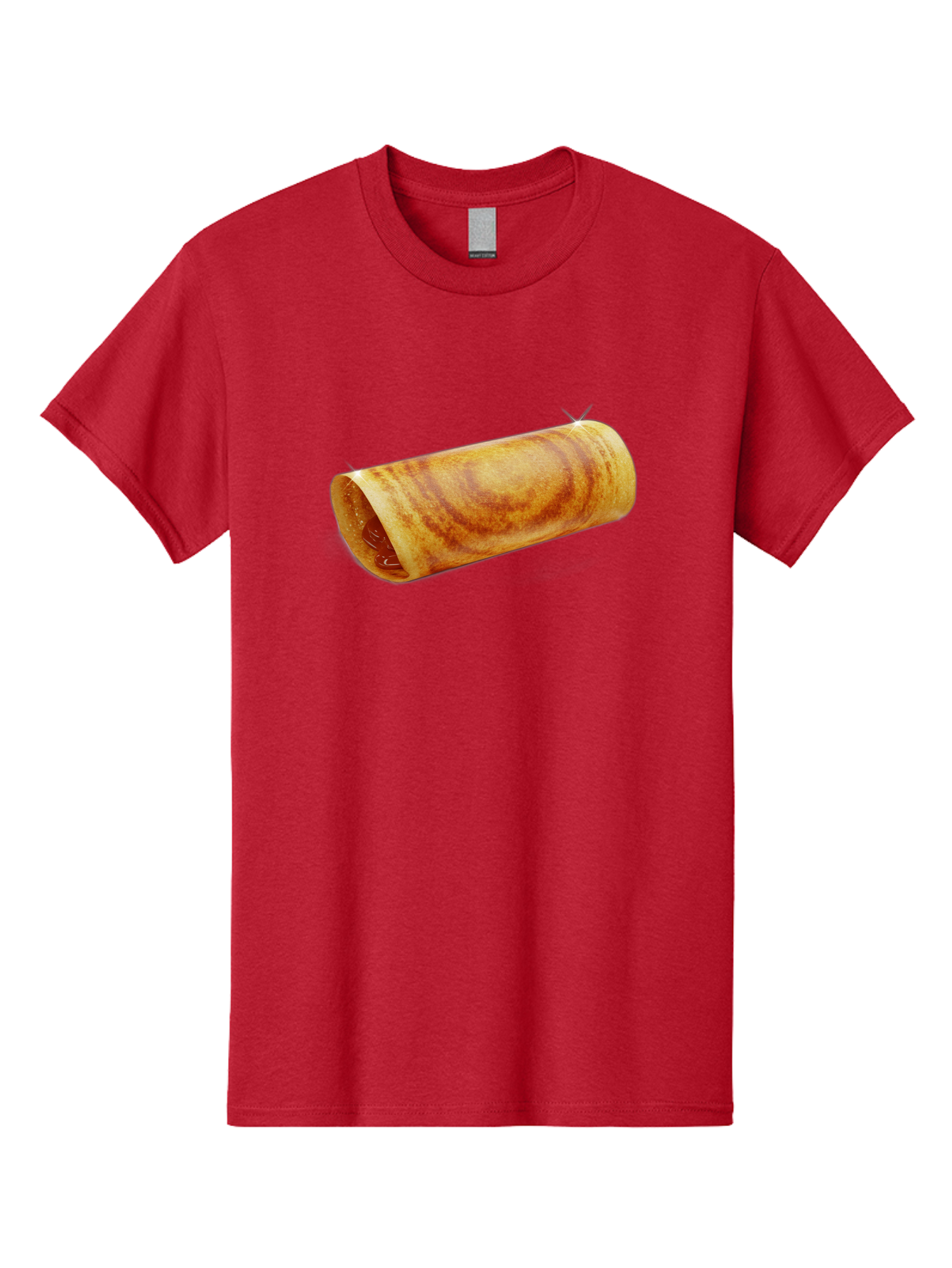 Burrito Men'S Graphic Tee, 100% Cotton, Comfortable Casual Summer Wear, Machine Washable, Crunchy Spring Roll, Savory Filling, Asian Cuisine, Finger Food, Delicious Snack, Appetizing Dish, Tasty Treat Baa244