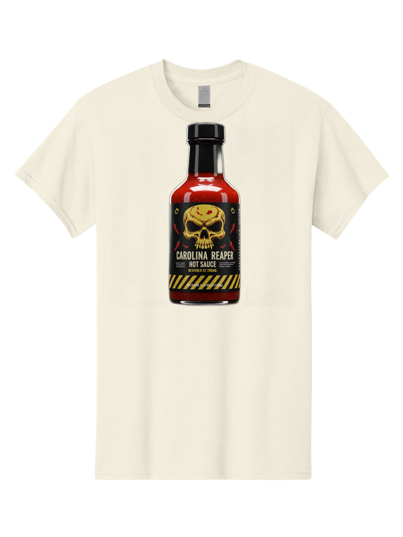 Carolina-Reaper-Hot-Sauce Men'S Graphic Tee, 100% Cotton, Comfortable Casual Summer Wear, Machine Washable, Carolina Reaper Hot Sauce, Spicy Condiment, Fiery Flavor, Pepper Sauce, Hot Pepper, Reaper Pepper, Extreme Heat, Bold Taste, Baa254