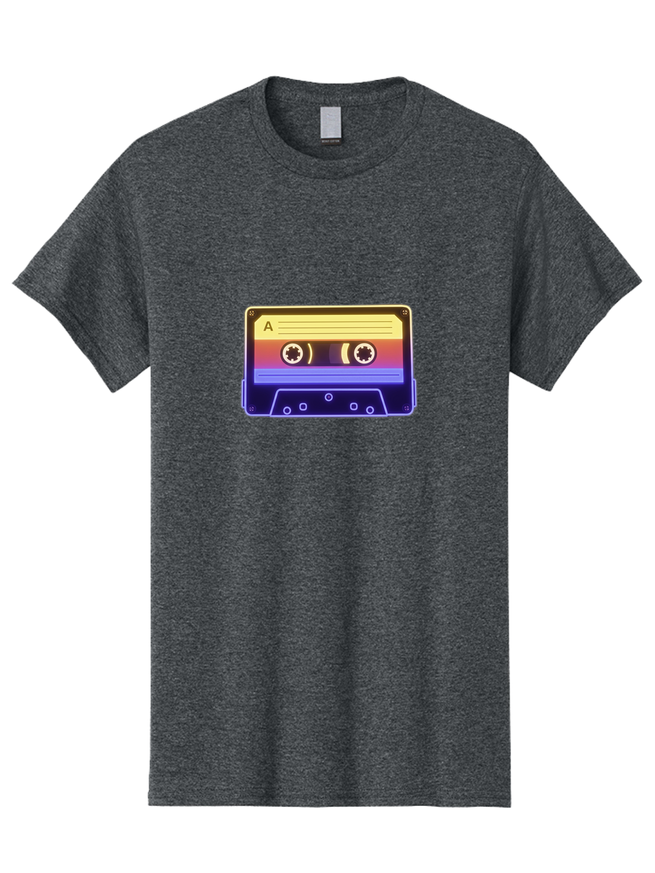 Cassette-Tape-A-1 Men'S Graphic Tee, 100% Cotton, Comfortable Casual Summer Wear, Machine Washable, Retro Cassette Tape, Vintage Music, Nostalgic Technology, 80S And 90S Memorabilia, Mixtape, Cassette Player, Retro Audio Baa265