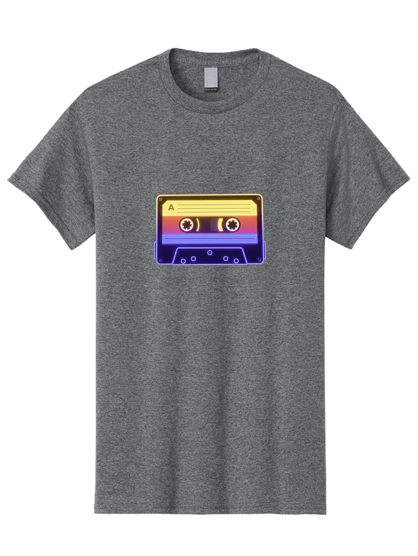 Cassette-Tape-A-1 Men'S Graphic Tee, 100% Cotton, Comfortable Casual Summer Wear, Machine Washable, Retro Cassette Tape, Vintage Music, Nostalgic Technology, 80S And 90S Memorabilia, Mixtape, Cassette Player, Retro Audio Baa265