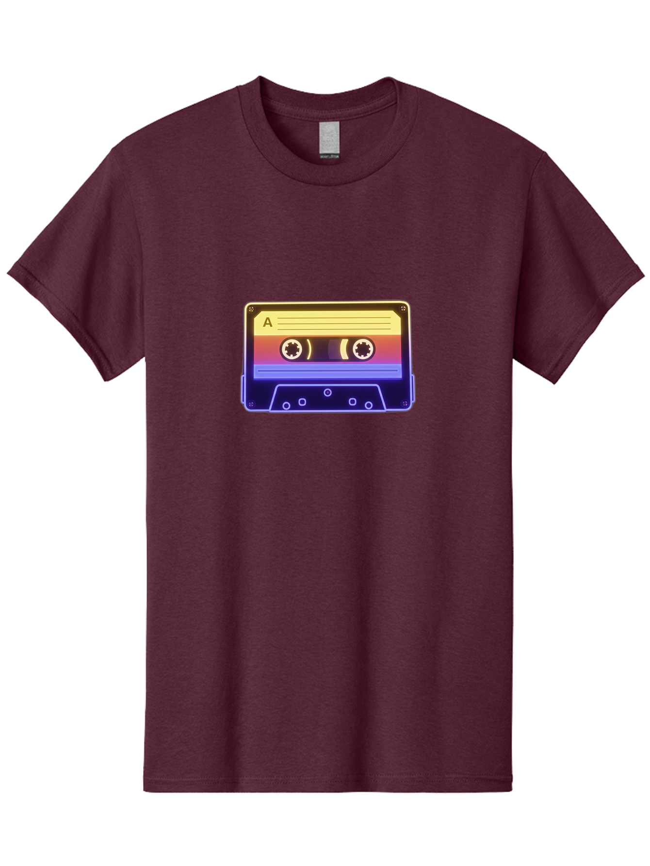 Cassette-Tape-A-1 Men'S Graphic Tee, 100% Cotton, Comfortable Casual Summer Wear, Machine Washable, Retro Cassette Tape, Vintage Music, Nostalgic Technology, 80S And 90S Memorabilia, Mixtape, Cassette Player, Retro Audio Baa265