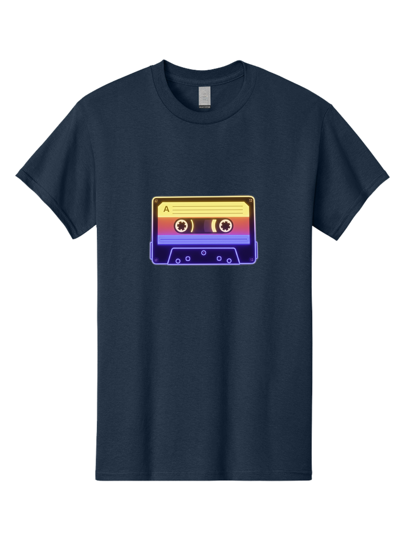 Cassette-Tape-A-1 Men'S Graphic Tee, 100% Cotton, Comfortable Casual Summer Wear, Machine Washable, Retro Cassette Tape, Vintage Music, Nostalgic Technology, 80S And 90S Memorabilia, Mixtape, Cassette Player, Retro Audio Baa265